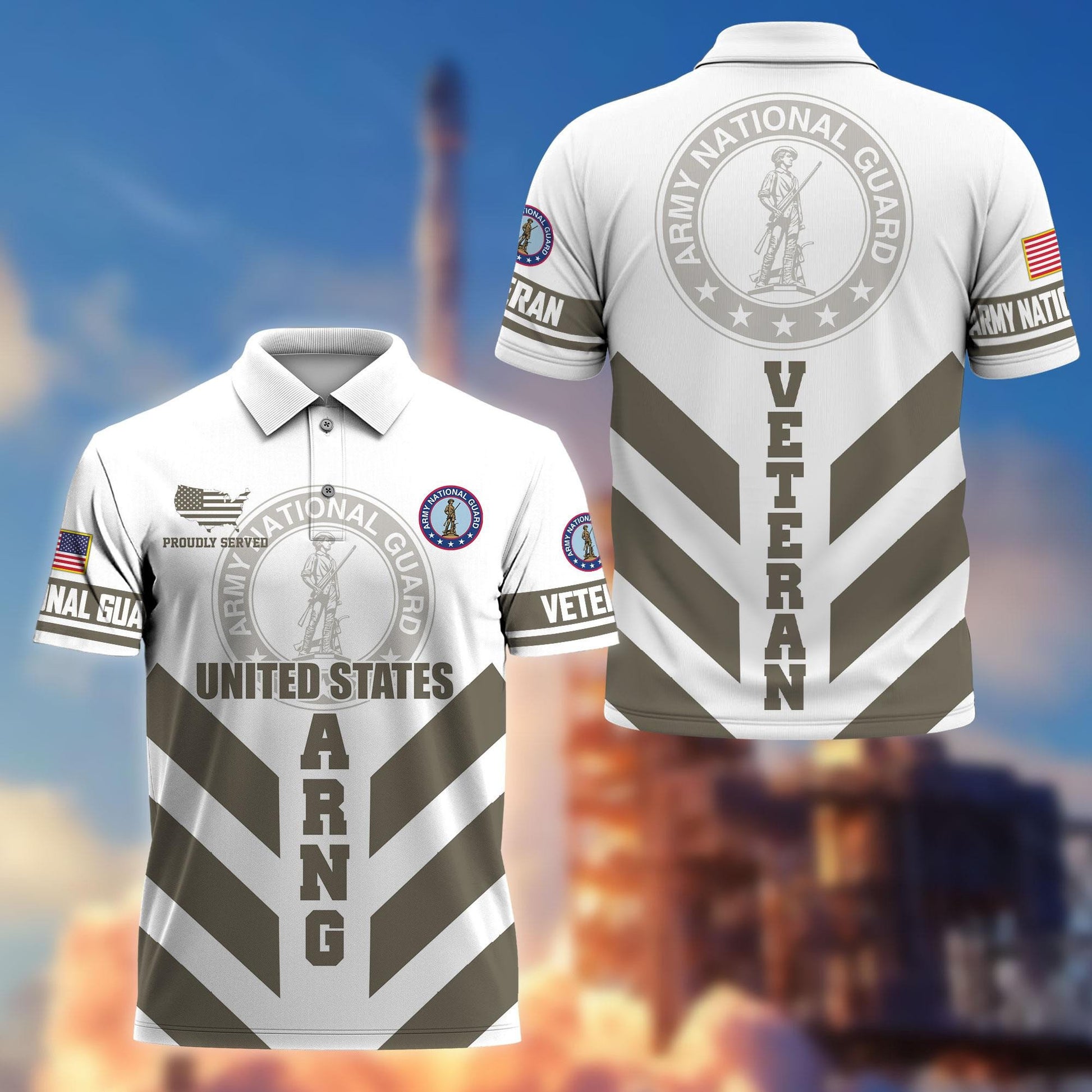 Premium US Veterans Polo Shirt BPHN280411, Gifts For US Veterans, Gifts On Father's Day, Armed Forces Day, Veterans Day.