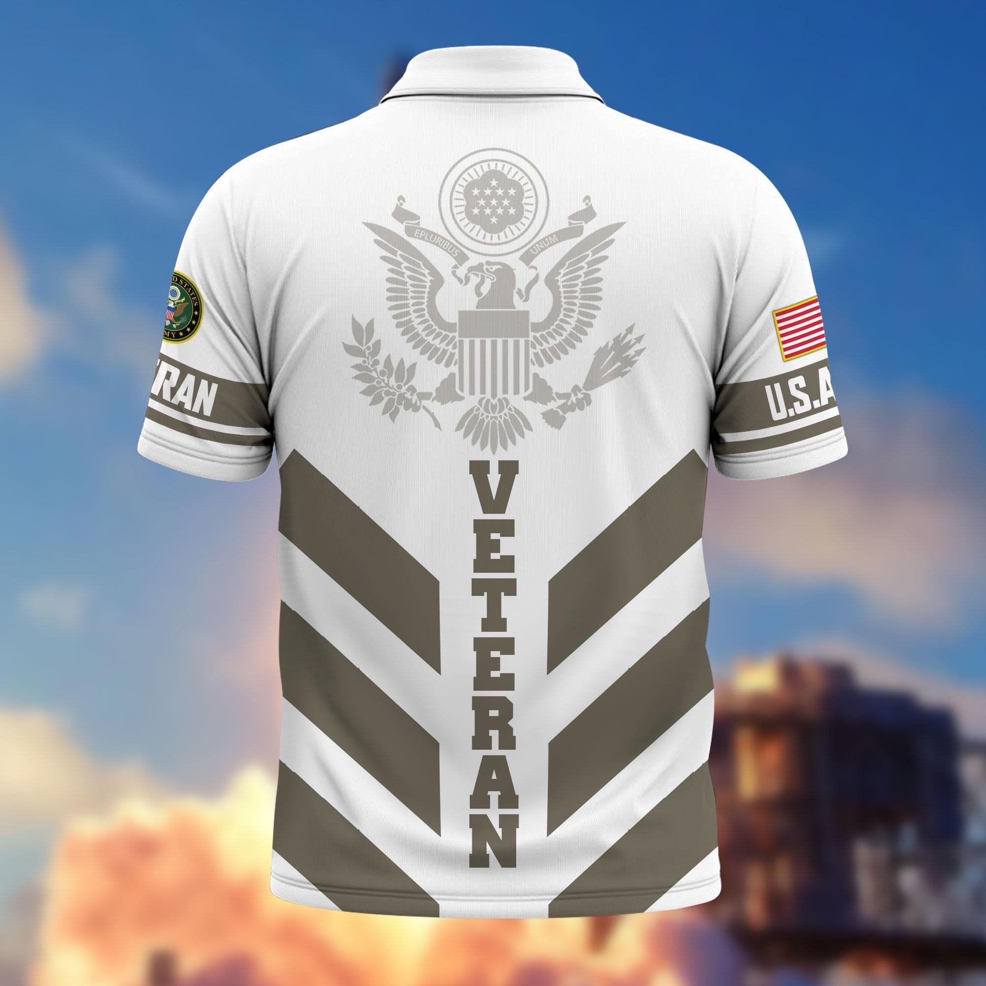 Premium US Veterans Polo Shirt BPHN280411, Gifts For US Veterans, Gifts On Father's Day, Armed Forces Day, Veterans Day.