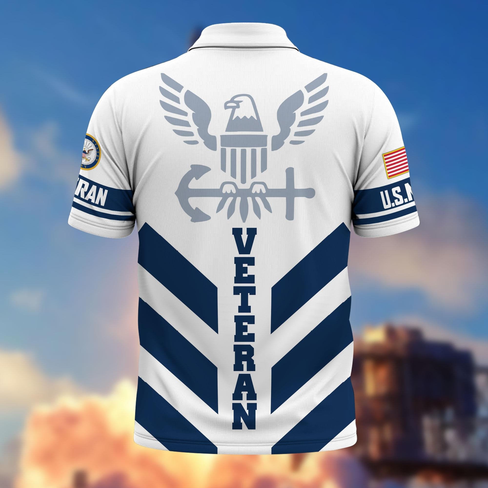 Premium US Veterans Polo Shirt BPHN280411, Gifts For US Veterans, Gifts On Father's Day, Armed Forces Day, Veterans Day.
