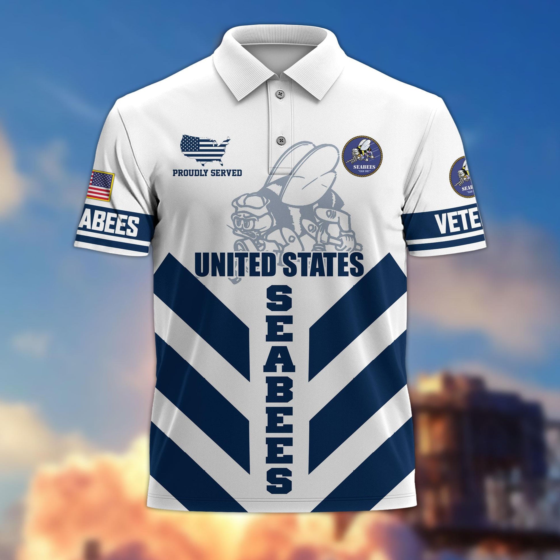 Premium US Veterans Polo Shirt BPHN280411, Gifts For US Veterans, Gifts On Father's Day, Armed Forces Day, Veterans Day.