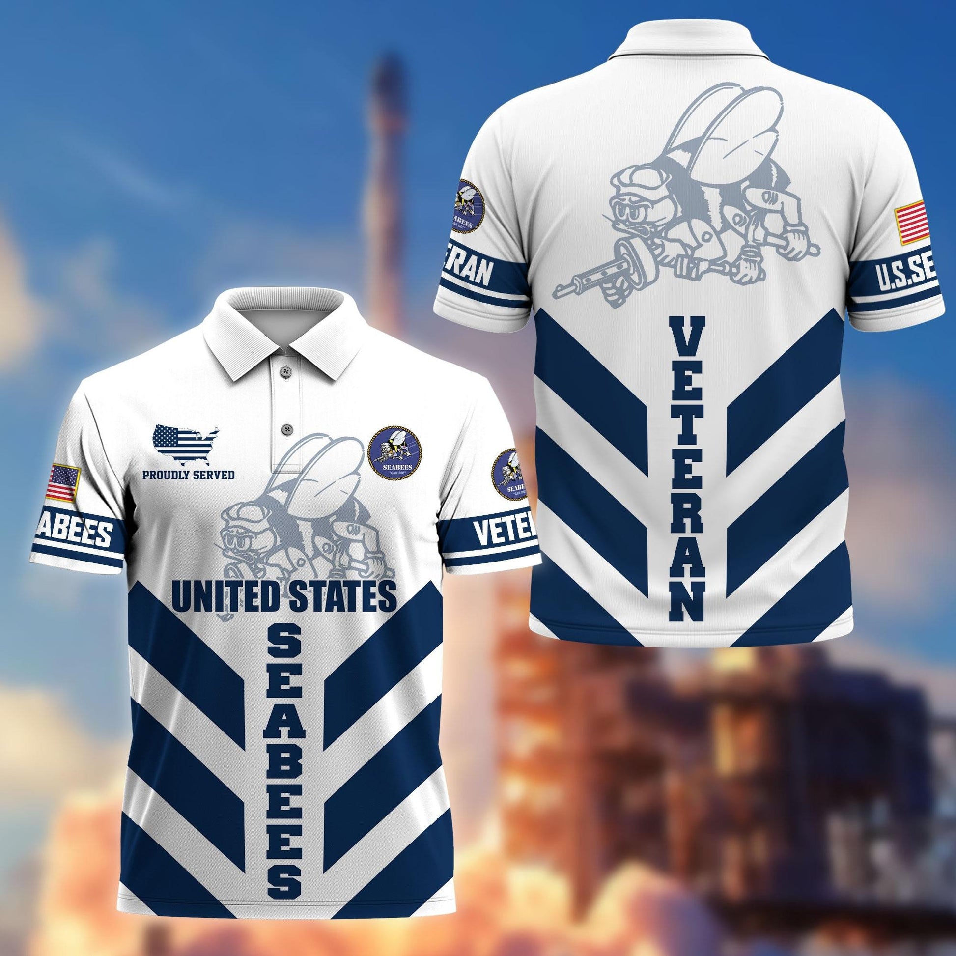 Premium US Veterans Polo Shirt BPHN280411, Gifts For US Veterans, Gifts On Father's Day, Armed Forces Day, Veterans Day.
