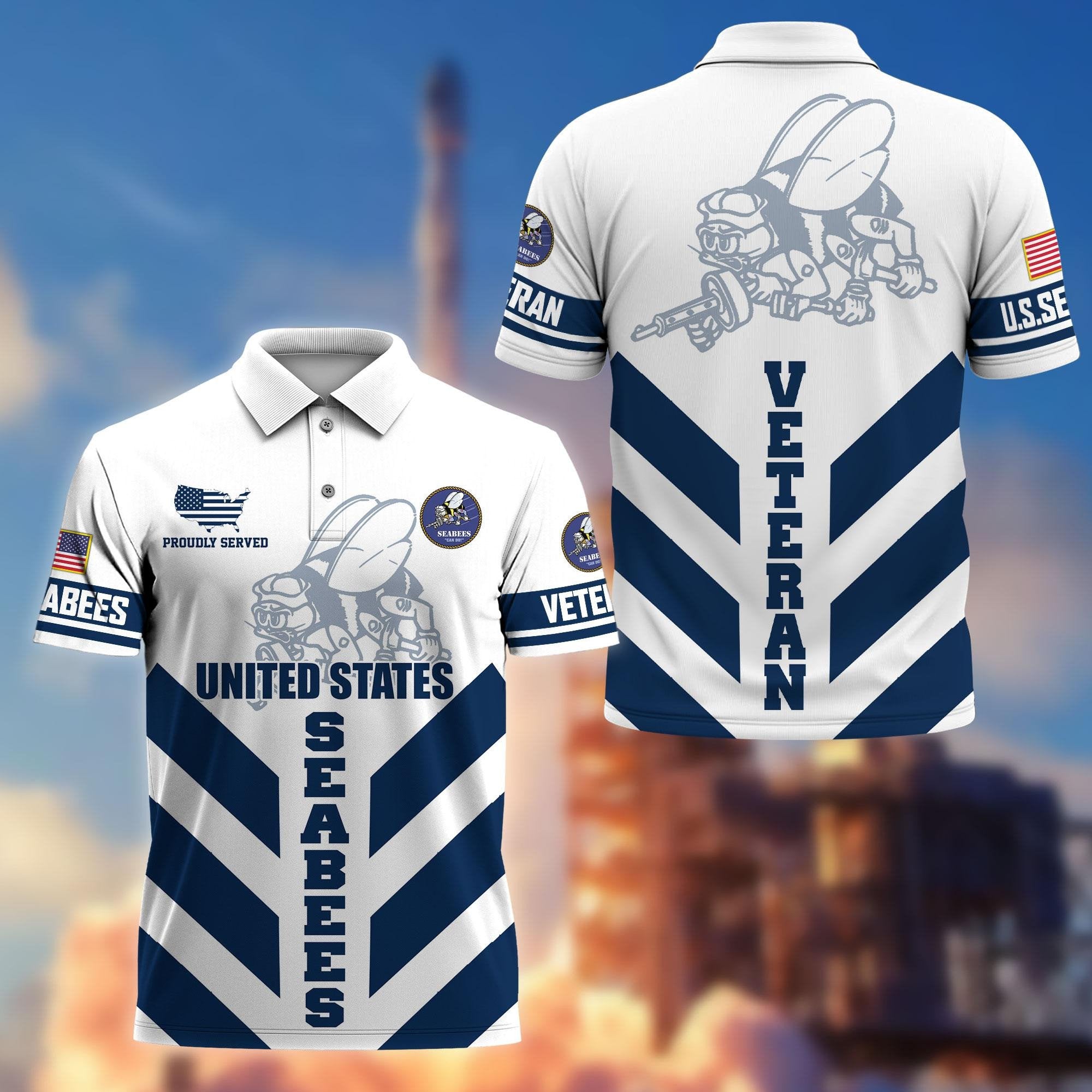 Premium US Veterans Polo Shirt BPHN280411, Gifts For US Veterans, Gifts On Father's Day, Armed Forces Day, Veterans Day.