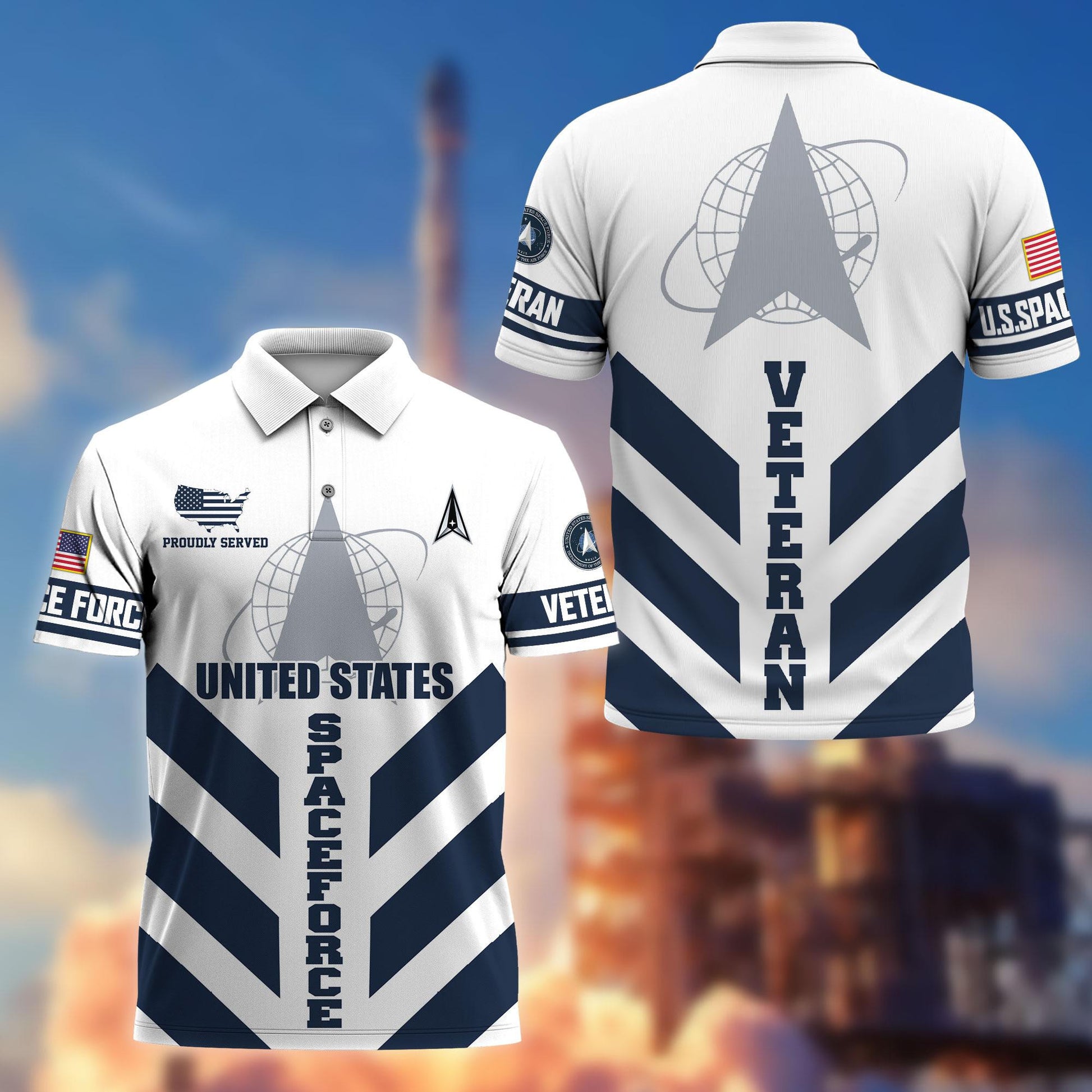 Premium US Veterans Polo Shirt BPHN280411, Gifts For US Veterans, Gifts On Father's Day, Armed Forces Day, Veterans Day.