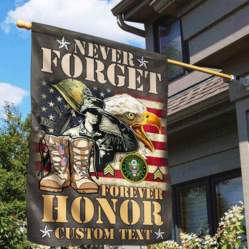 Premium Custom US Army Veteran Flag VPVC110701, Gift For Army Veteran, American Flag, Patriotic Flag, Garden Flag, House Flag
