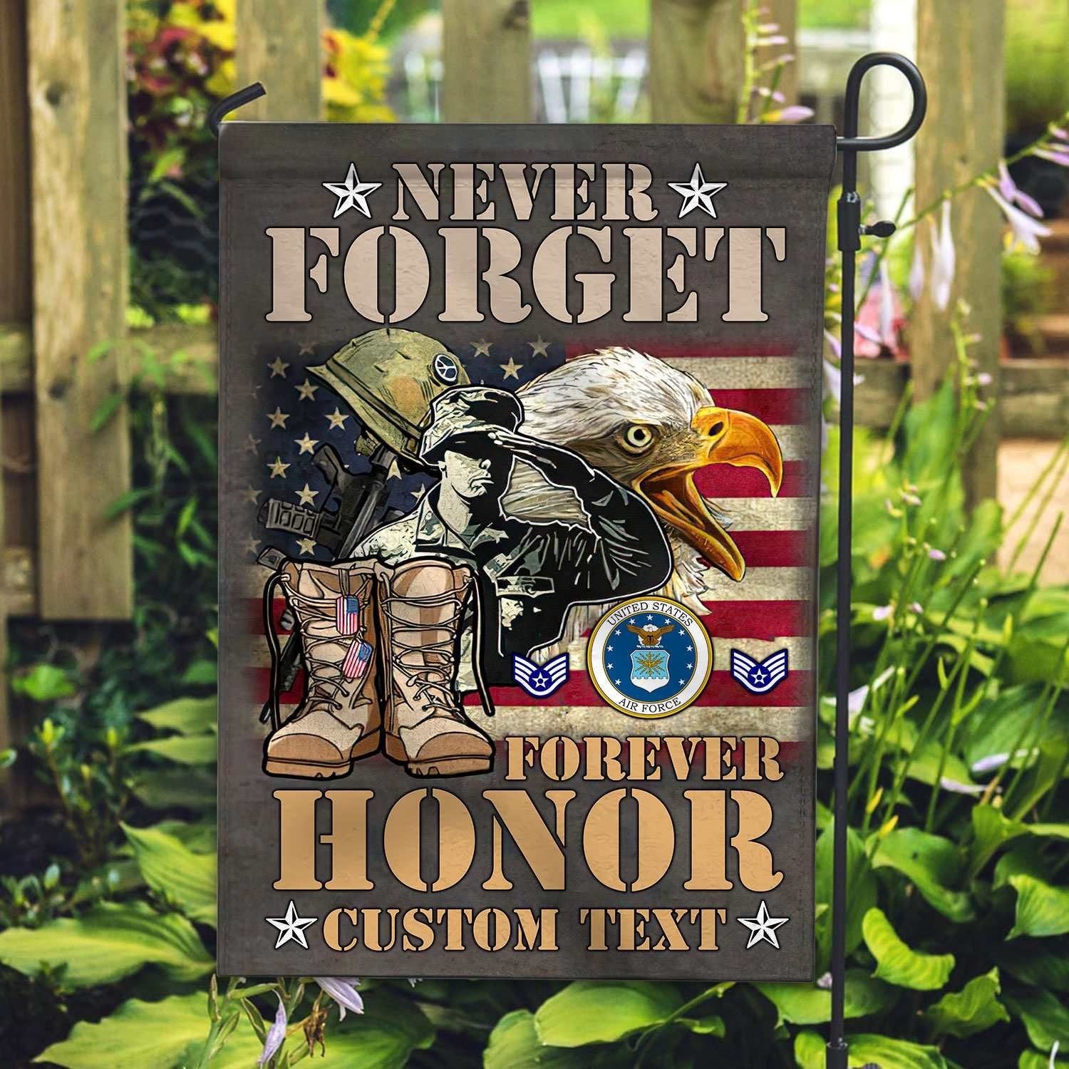Premium Custom USAF Veteran Flag VPVC110704, Gift For Air Force Veteran, American Flag, Patriotic Flag, Garden Flag, House Flag