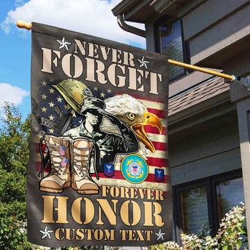 Premium Custom USCG Veteran Flag VPVC110705, Gift For Coast Guard Veteran, American Flag, Patriotic Flag, Garden Flag, House Flag