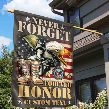 Premium Custom US Veteran Flag VPVC110707, Gift For US Veteran, American Flag, Patriotic Flag, Garden Flag, House Flag