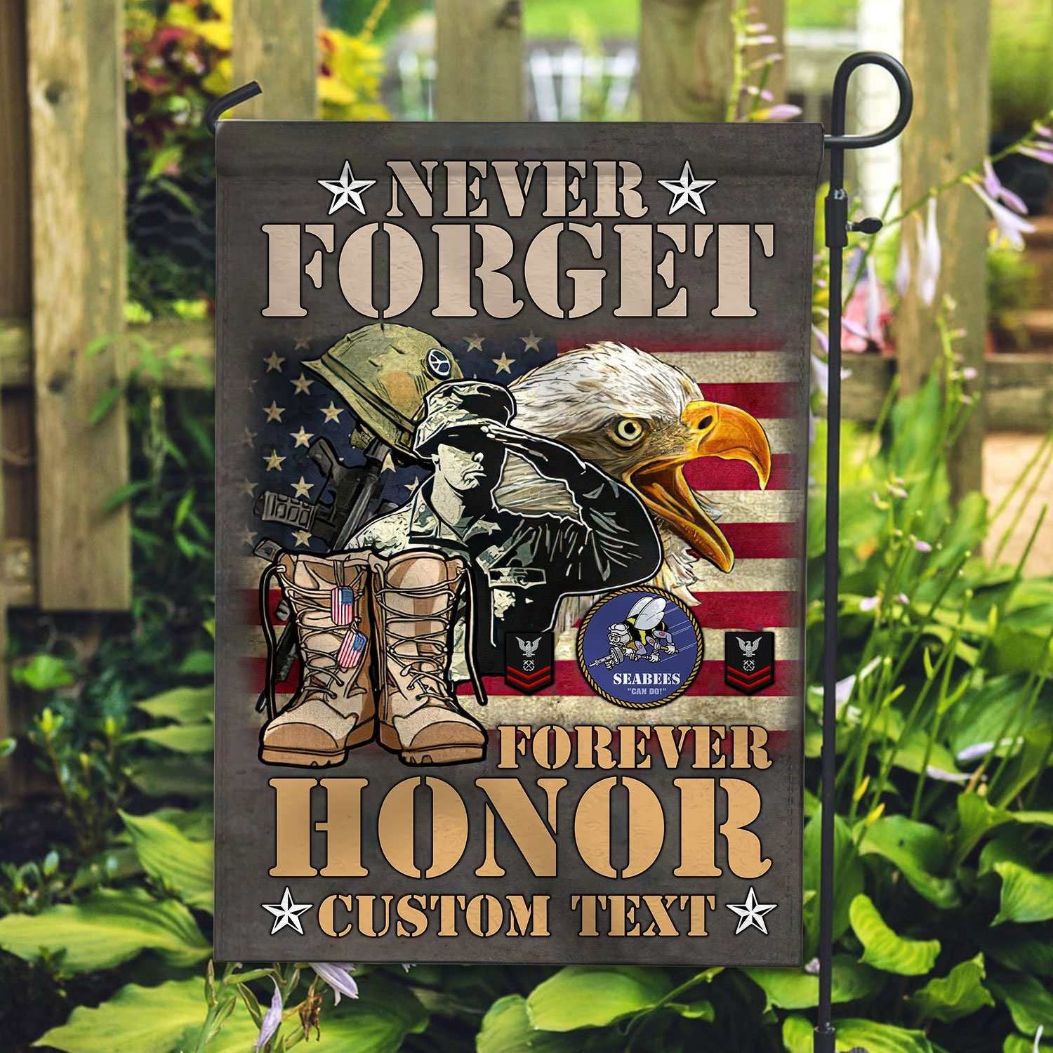 Premium Custom US Seabees Veteran Flag VPVC110709, Gift For Seabees Veteran, American Flag, Patriotic Flag, Garden Flag, House Flag