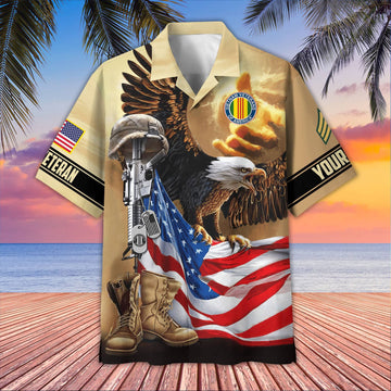 Premium Custom Vietnam Veteran Hawaiian Shirt VPVC405406, Gifts For Vietnam Veteran, Best Gifts On Father's Day, Armed Forces Day, Independence Day, Veterans Day.
