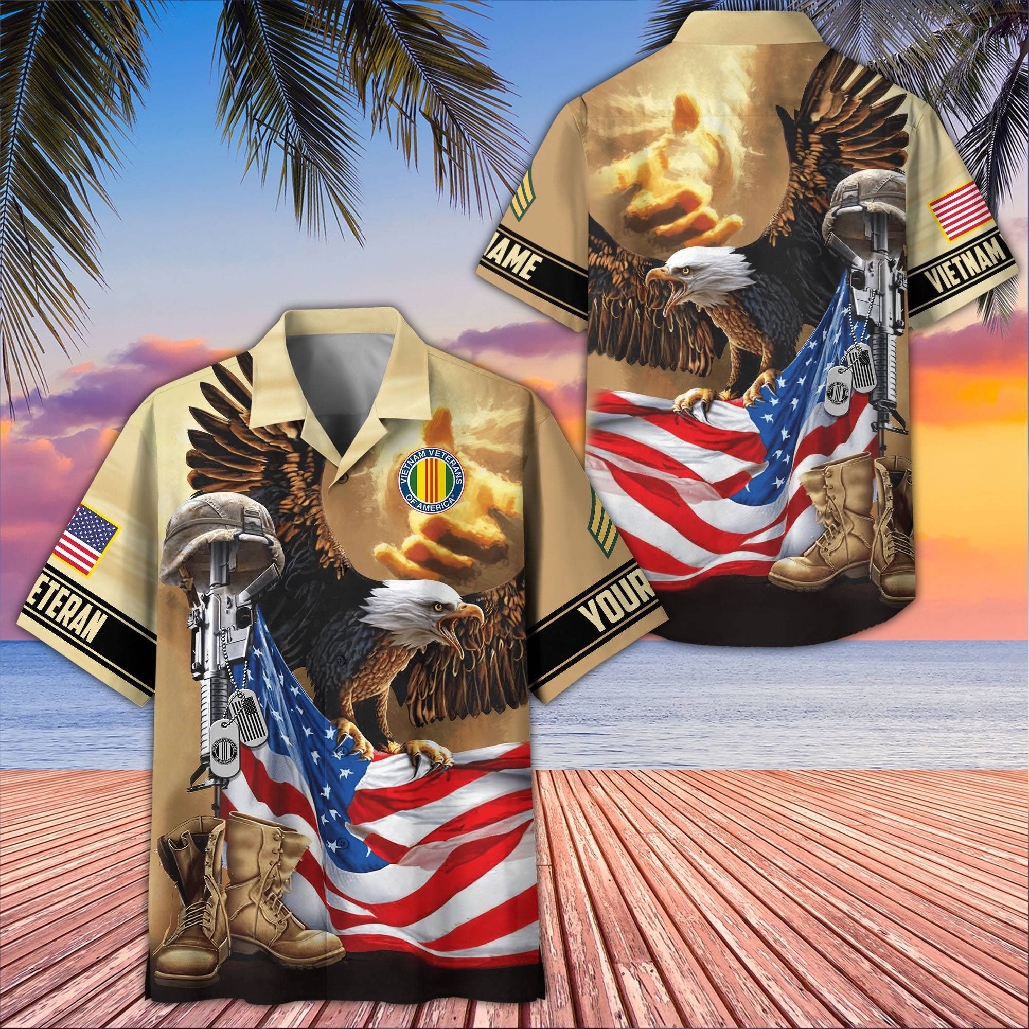 Premium Custom Vietnam Veteran Hawaiian Shirt VPVC405406, Gifts For Vietnam Veteran, Best Gifts On Father's Day, Armed Forces Day, Independence Day, Veterans Day.