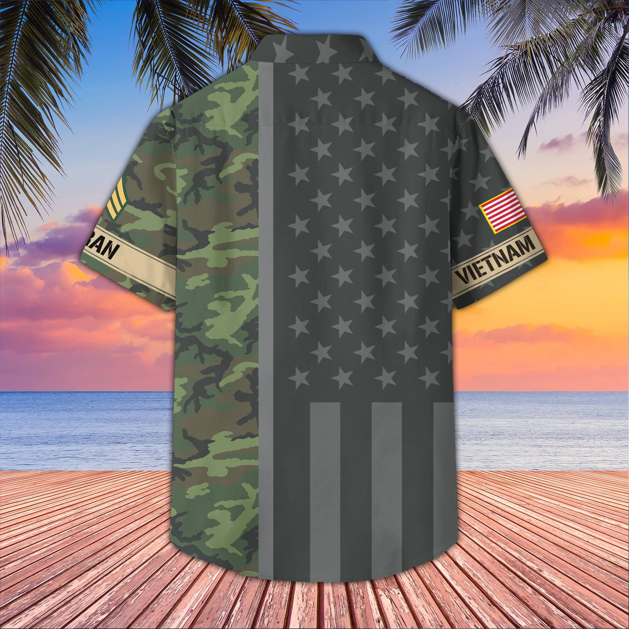 Premium Custom Vietnam Veteran Hawaiian Shirt VPVC406506, Gifts For Vietnam Veteran, Best Gifts On Father's Day, Armed Forces Day, Independence Day, Veterans Day.
