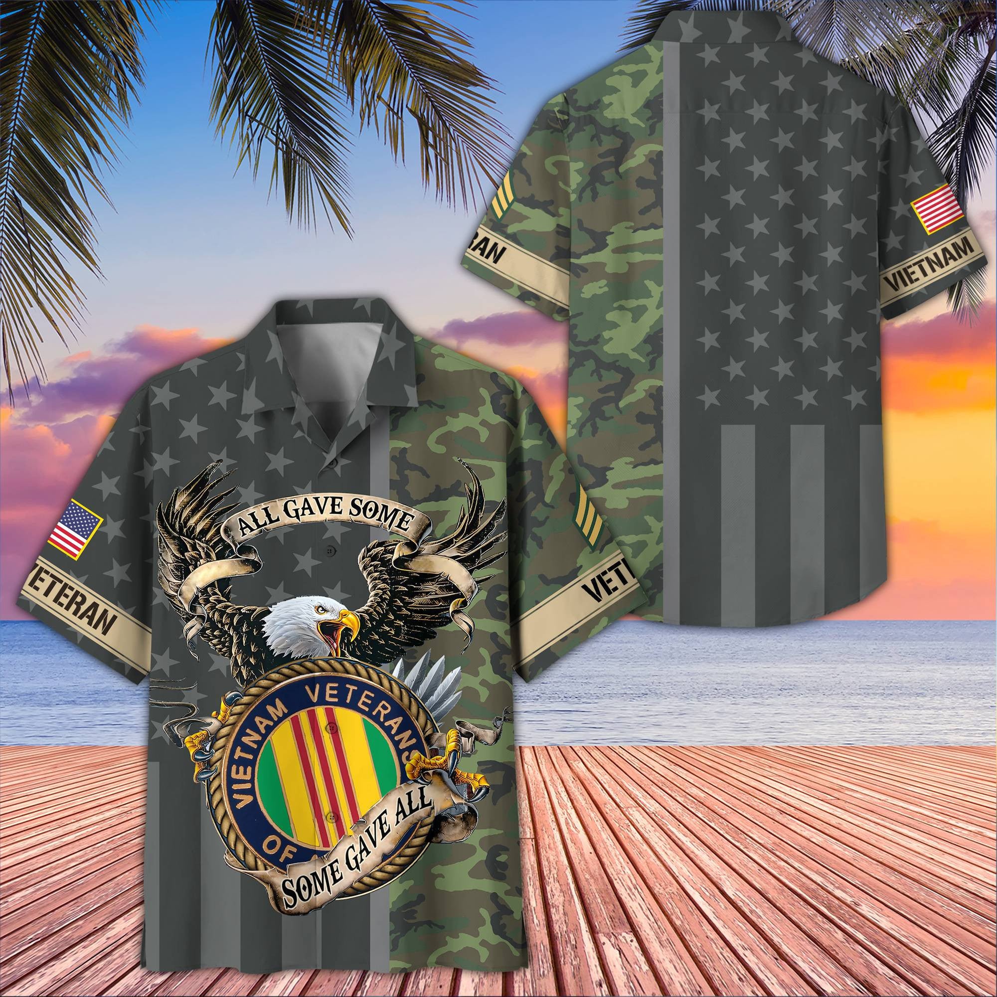 Premium Custom Vietnam Veteran Hawaiian Shirt VPVC406506, Gifts For Vietnam Veteran, Best Gifts On Father's Day, Armed Forces Day, Independence Day, Veterans Day.