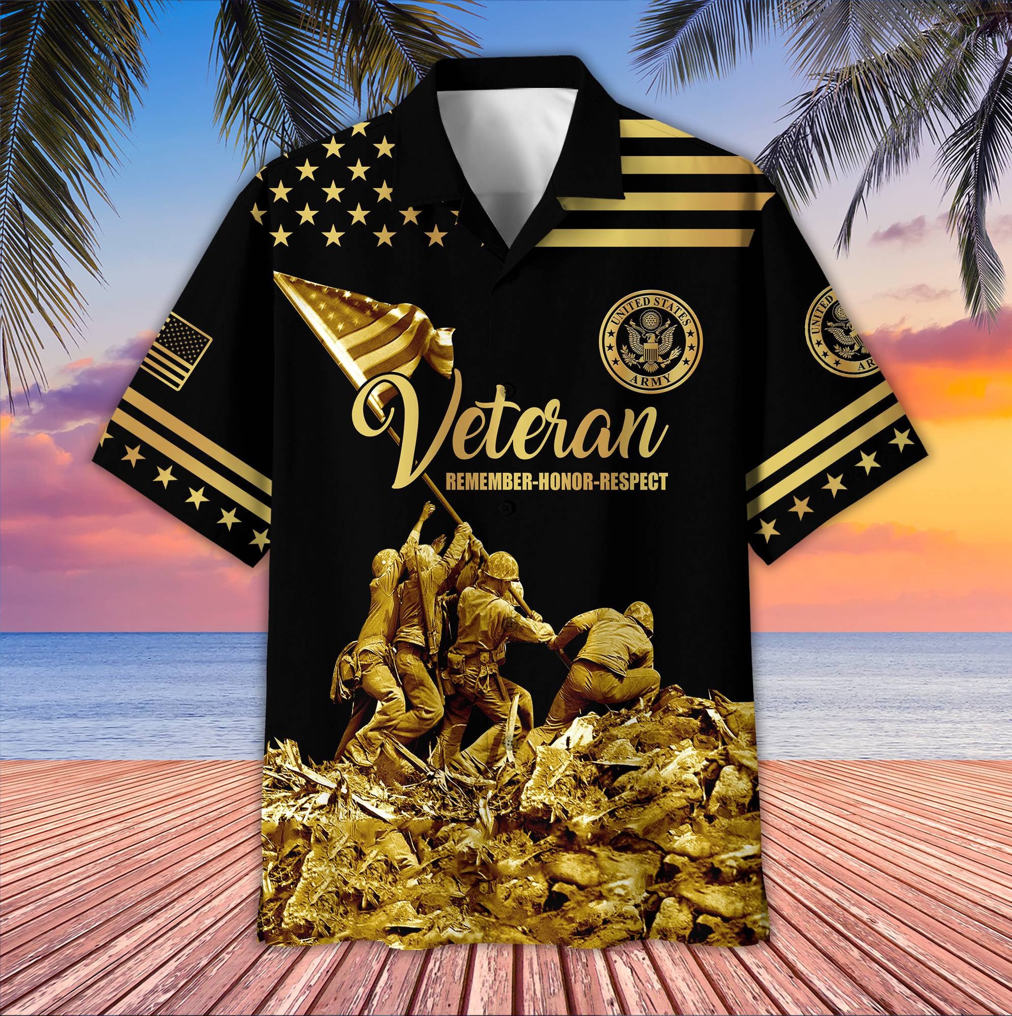 Premium US Army Hawaiian Shirt VPVC406301, Gifts For Army Veteran, Best Gifts On Father's Day, Armed Forces Day, Independence Day, Veterans Day.