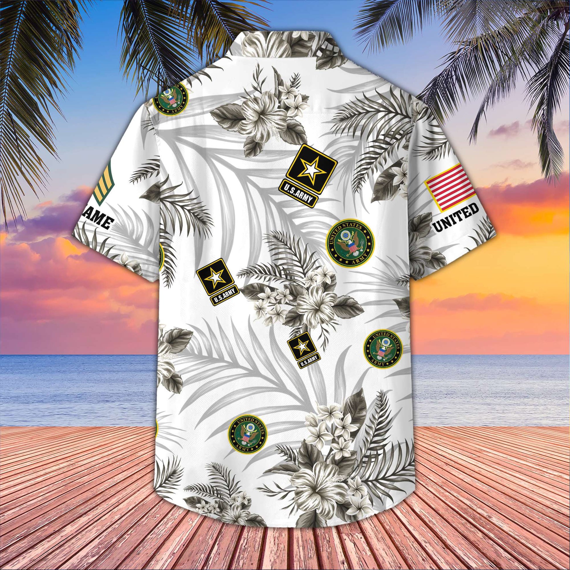 Unique Custom Name, Rank, US Army Hawaiian Shirt VPVC406210, Gifts For Army Veteran, Best Gifts On Father's Day, Independence Day, Veterans Day.