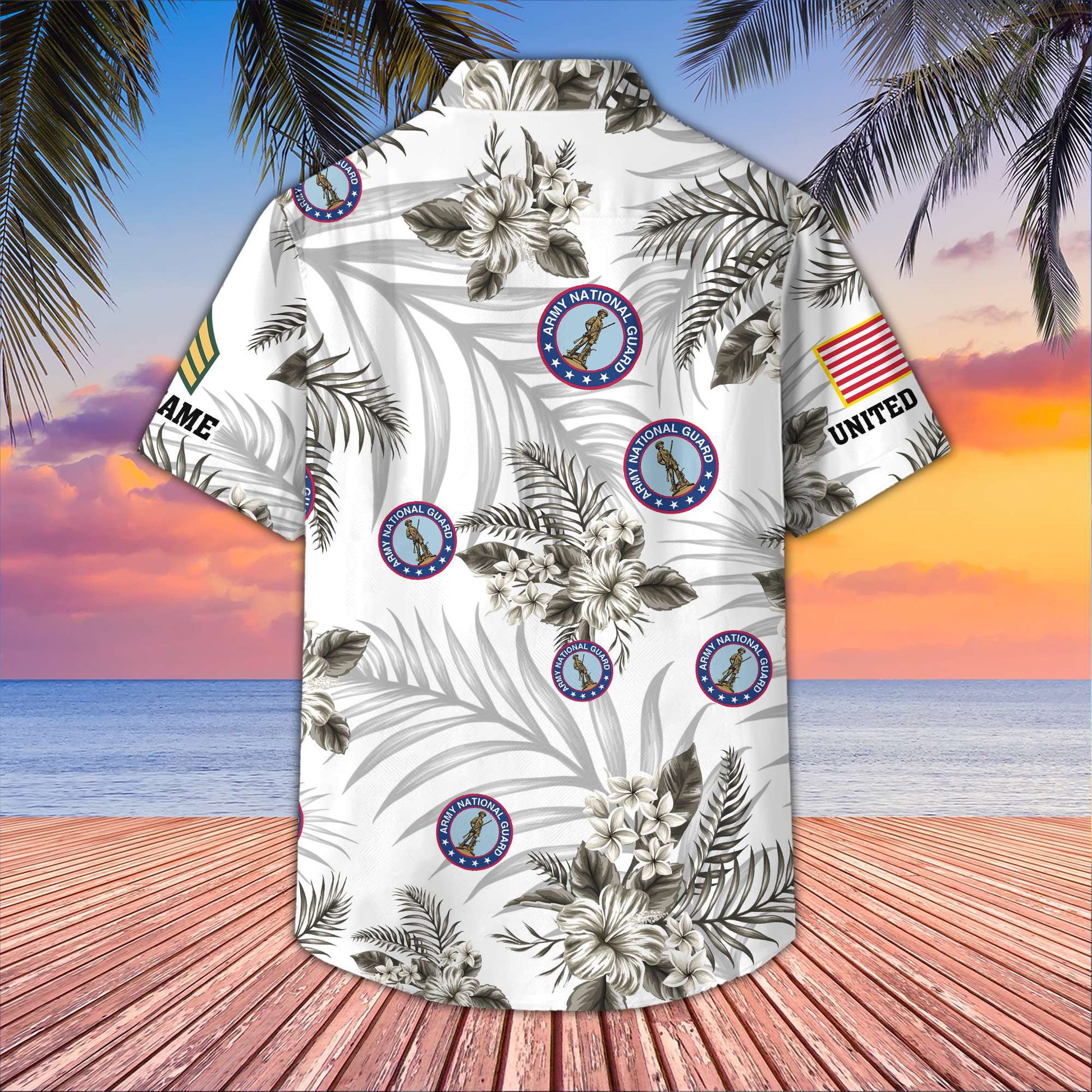Unique Custom Name, Rank, US Army National Guard Veteran Hawaiian Shirt VPVC406208, Gifts For Army National Guard Veteran, Best Gifts On Father's Day, Independence Day, Veterans Day.