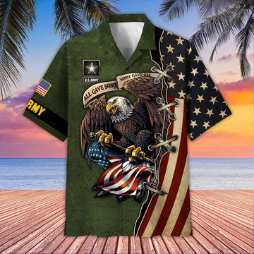 Premium US Army Hawaiian Shirt VPVC406001, Gifts For Army Veteran, Best Gifts On Father's Day, Armed Forces Day, Independence Day, Veterans Day.