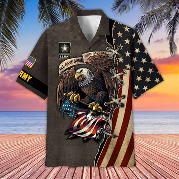 Premium US Army Hawaiian Shirt VPVC406010, Gifts For Army Veteran, Best Gifts On Father's Day, Armed Forces Day, Independence Day, Veterans Day.