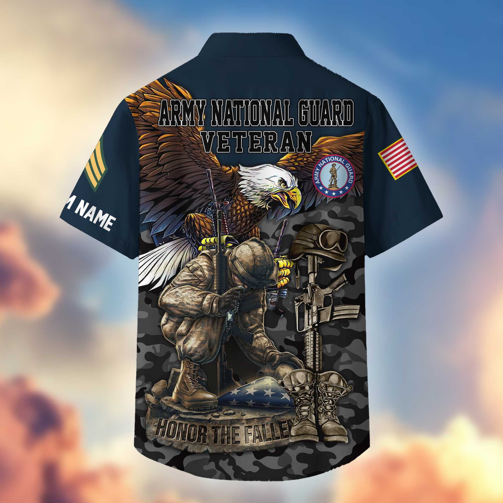 Premium Custom US Army National Guard Hawaiian Shirt VPVC404308, Gifts For Army National Guard Veteran, Best Gifts On Father's Day, Armed Forces Day, Independence Day, Veterans Day.