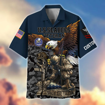 Premium Custom US Seabees Hawaiian Shirt VPVC404309, Gifts For US Seabees, Best Gifts On Father's Day, Armed Forces Day, Independence Day, Veterans Day.