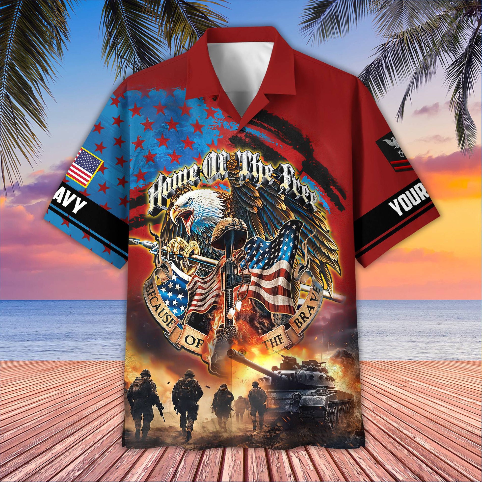 Unique Custom Name, Rank, US Navy Hawaiian Shirt VPVC405602, Gifts For Navy Veteran, Best Gifts On Father's Day, Independence Day, Veterans Day.