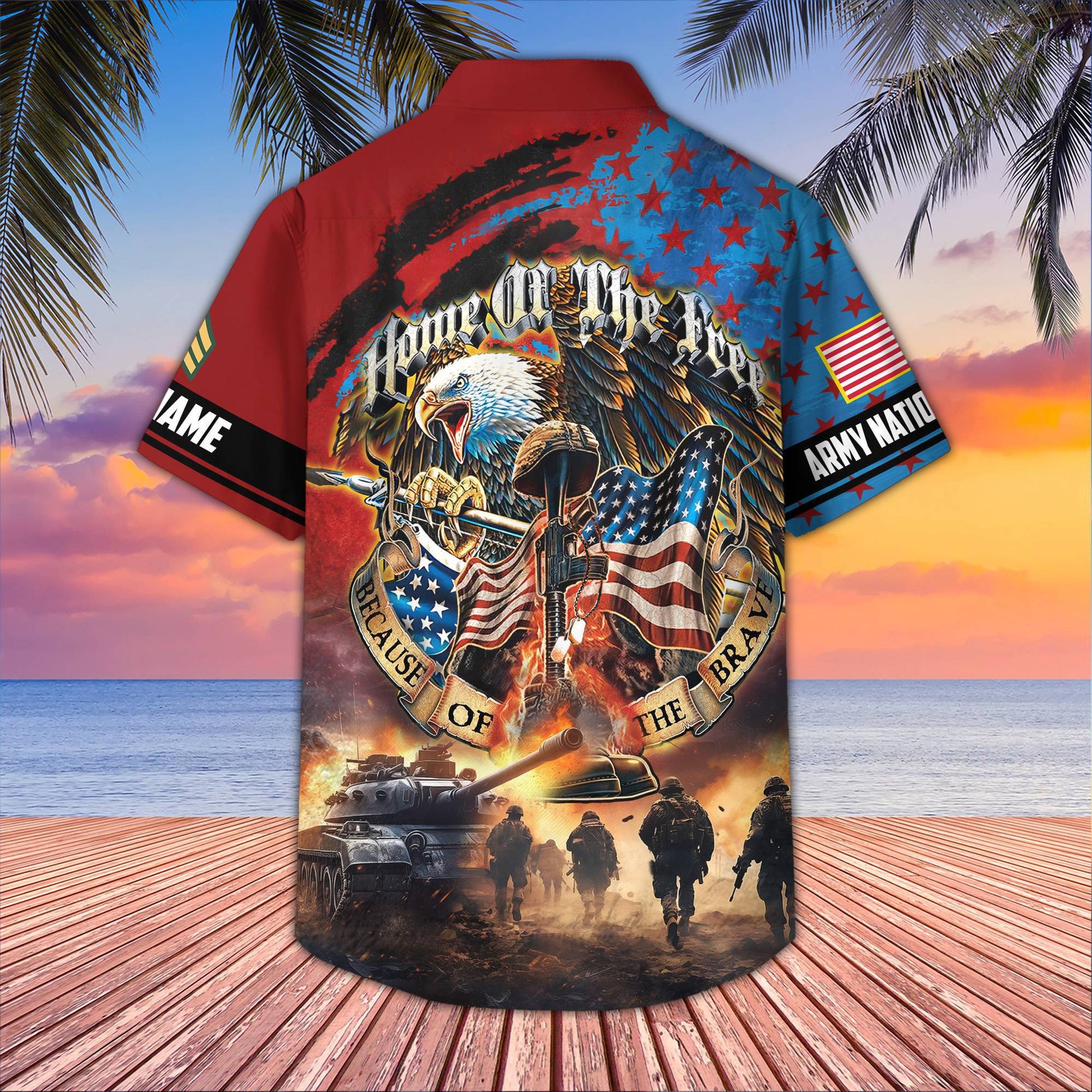 Unique Custom Name, Rank, US Army National Guard Veteran Hawaiian Shirt VPVC405608, Gifts For Army National Guard Veteran, Best Gifts On Father's Day, Independence Day, Veterans Day.