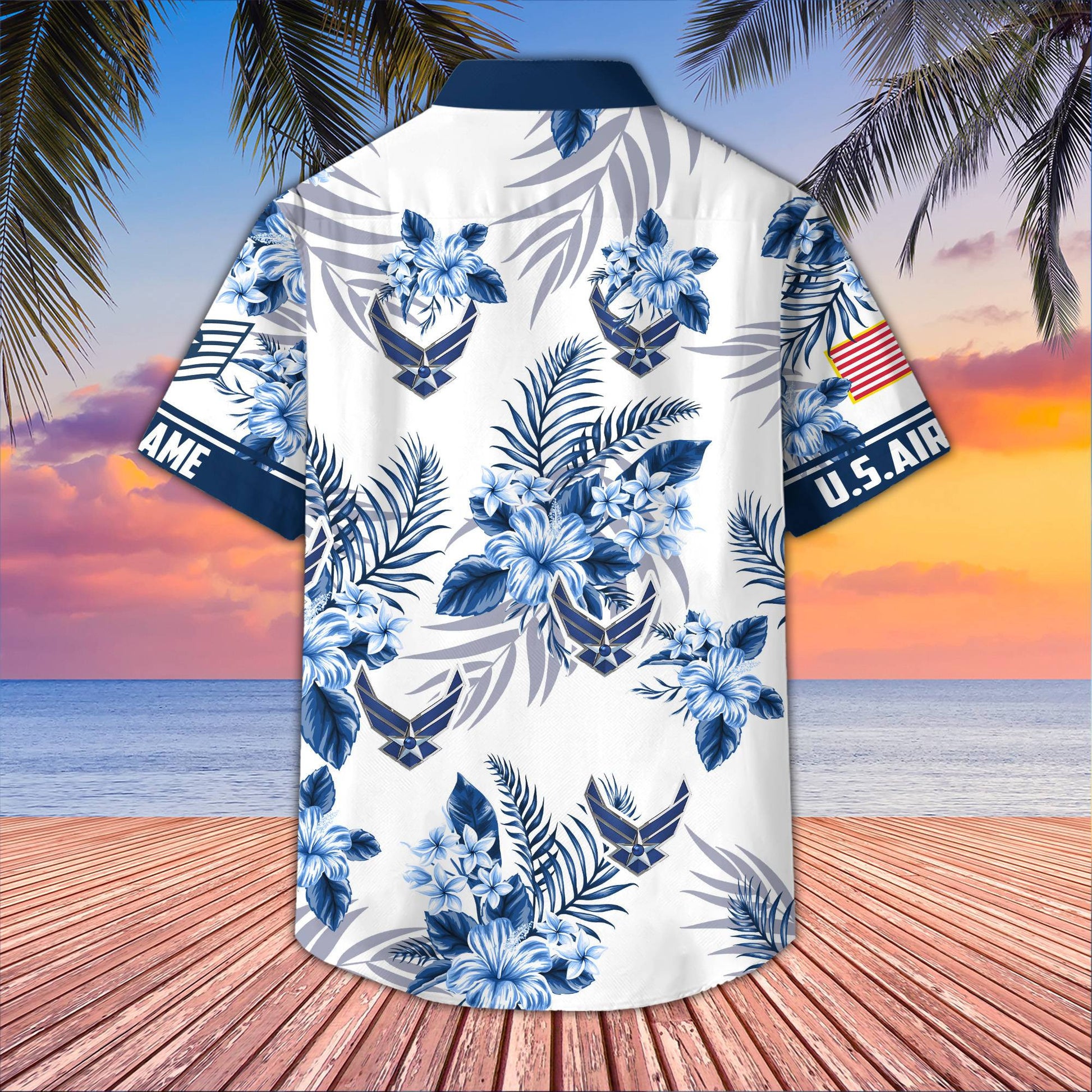 Premium Custom USAF Hawaiian Shirt VPVC406912, Gifts For Air Force Veteran, Best Gifts On Father's Day, Armed Forces Day, Independence Day, Veterans Day.
