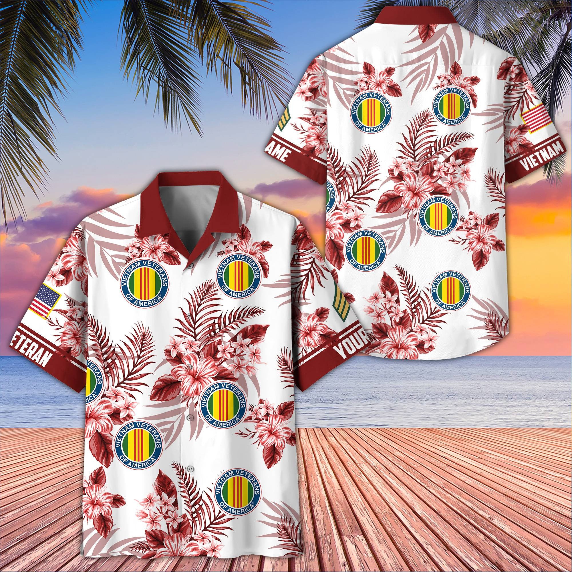 Premium Custom Vietnam Veteran Hawaiian Shirt VPVC406906, Gifts For Vietnam Veteran, Best Gifts On Father's Day, Armed Forces Day, Independence Day, Veterans Day.