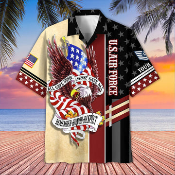 USAF Custom Hawaiian Shirt VPVC407004, Gifts For Air Force Veteran, Best Gifts On Father's Day, Armed Forces Day, Independence Day, Veterans Day.