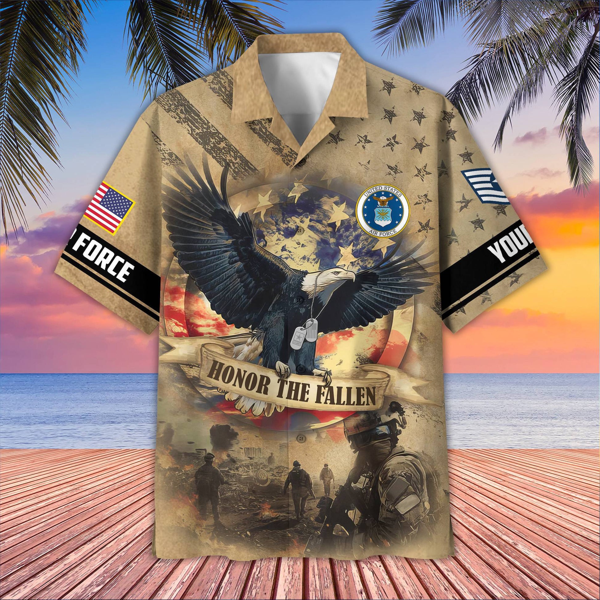 Premium Custom USAF Hawaiian Shirt VPVC407104, Gifts For Air Force Veteran, Best Gifts On Father's Day, Armed Forces Day, Independence Day, Veterans Day.