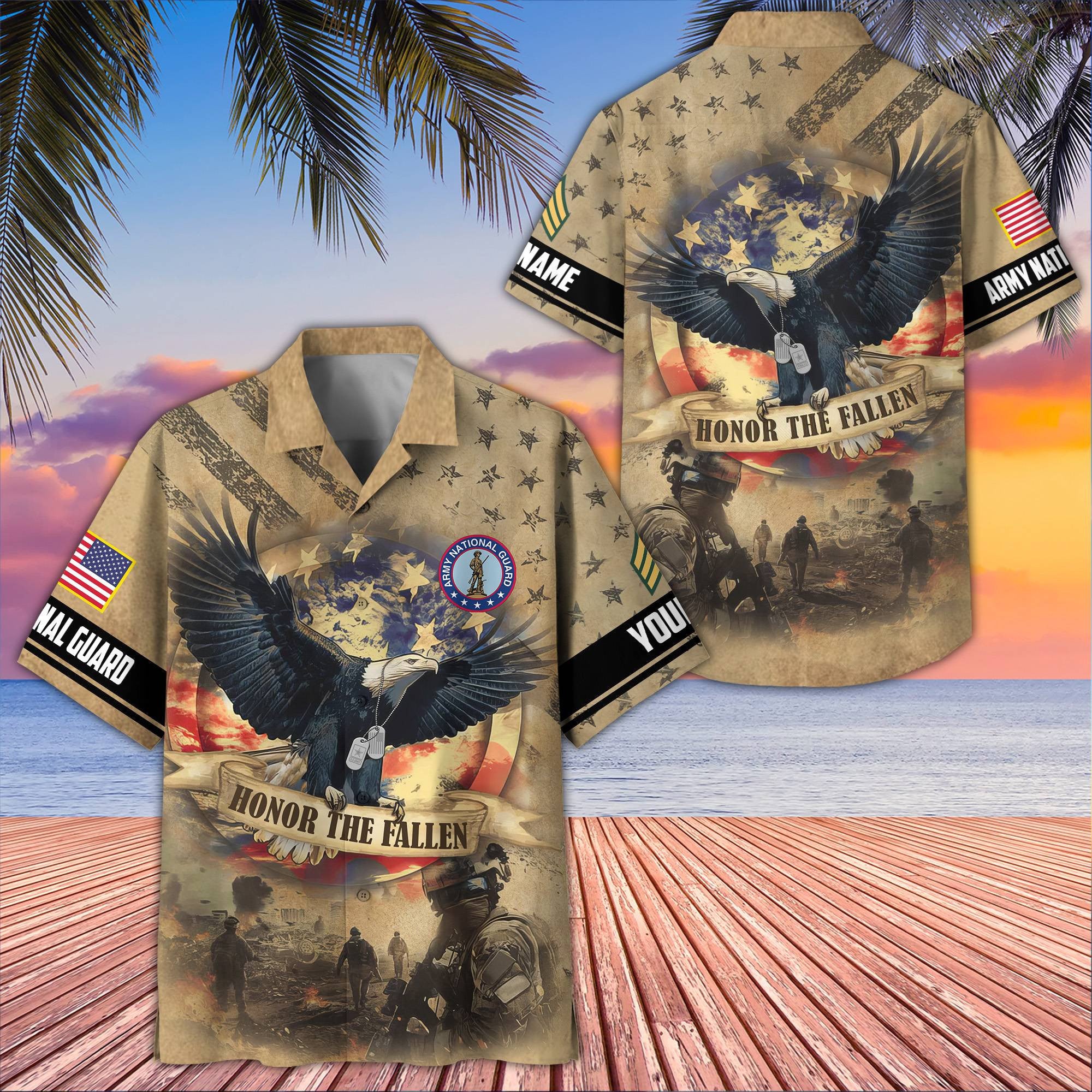 Premium Custom US Army National Guard Hawaiian Shirt VPVC407108, Gifts For Army National Guard Veteran, Best Gifts On Father's Day, Armed Forces Day, Independence Day, Veterans Day.
