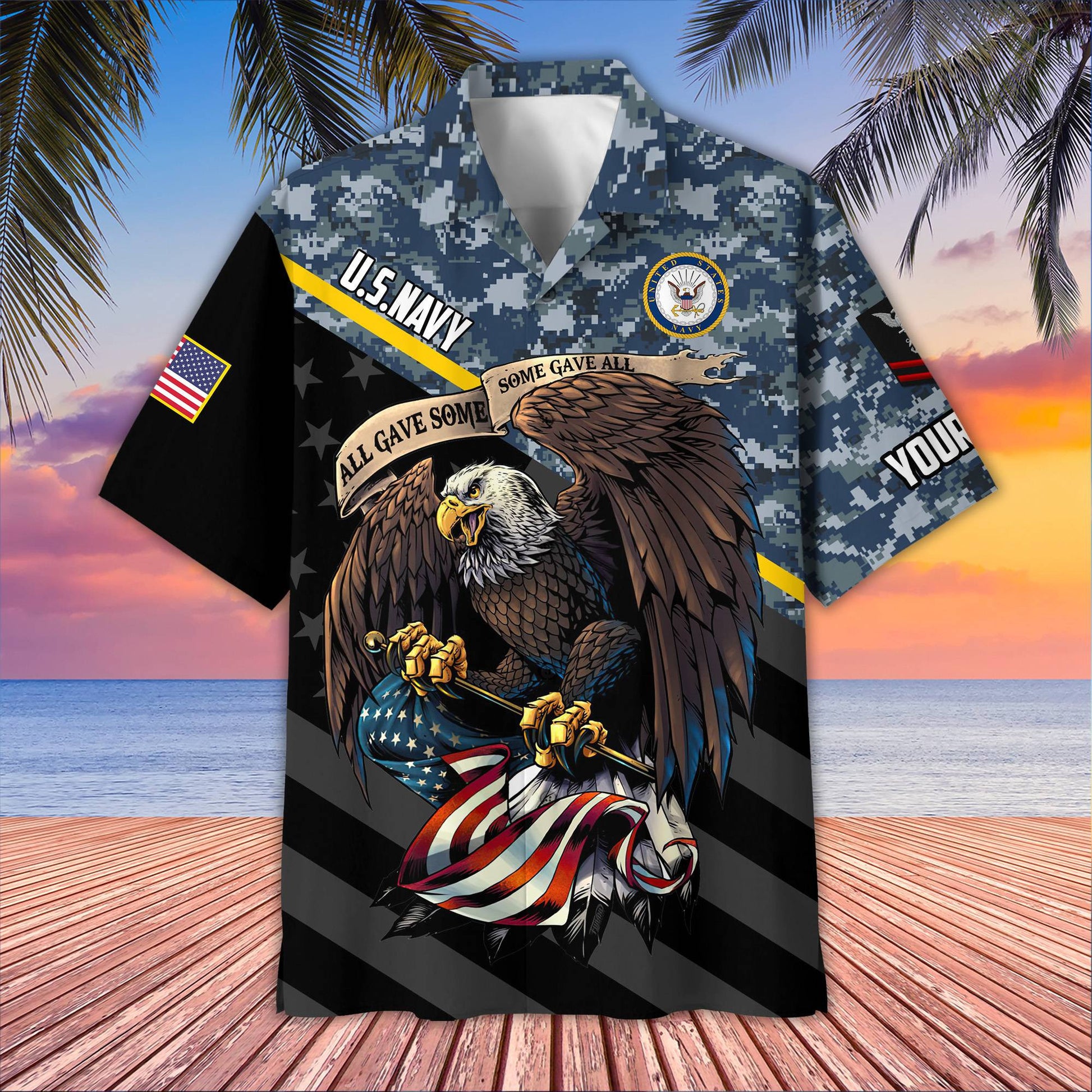 Premium Custom US Navy Hawaiian Shirt VPVC407402, Gifts For Navy Veteran, Best Gifts On Father's Day, Armed Forces Day, Independence Day, Veterans Day.