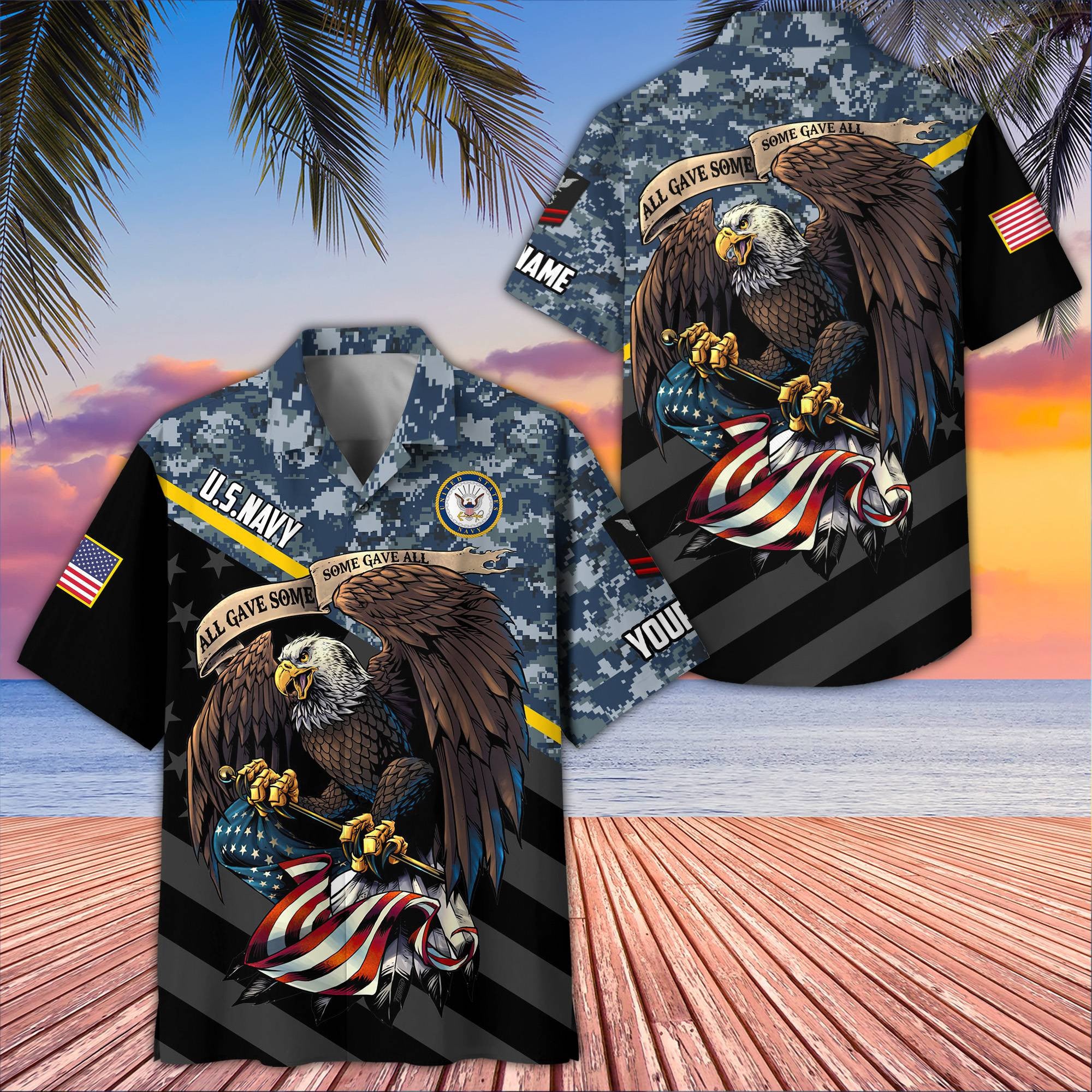 Premium Custom US Navy Hawaiian Shirt VPVC407402, Gifts For Navy Veteran, Best Gifts On Father's Day, Armed Forces Day, Independence Day, Veterans Day.