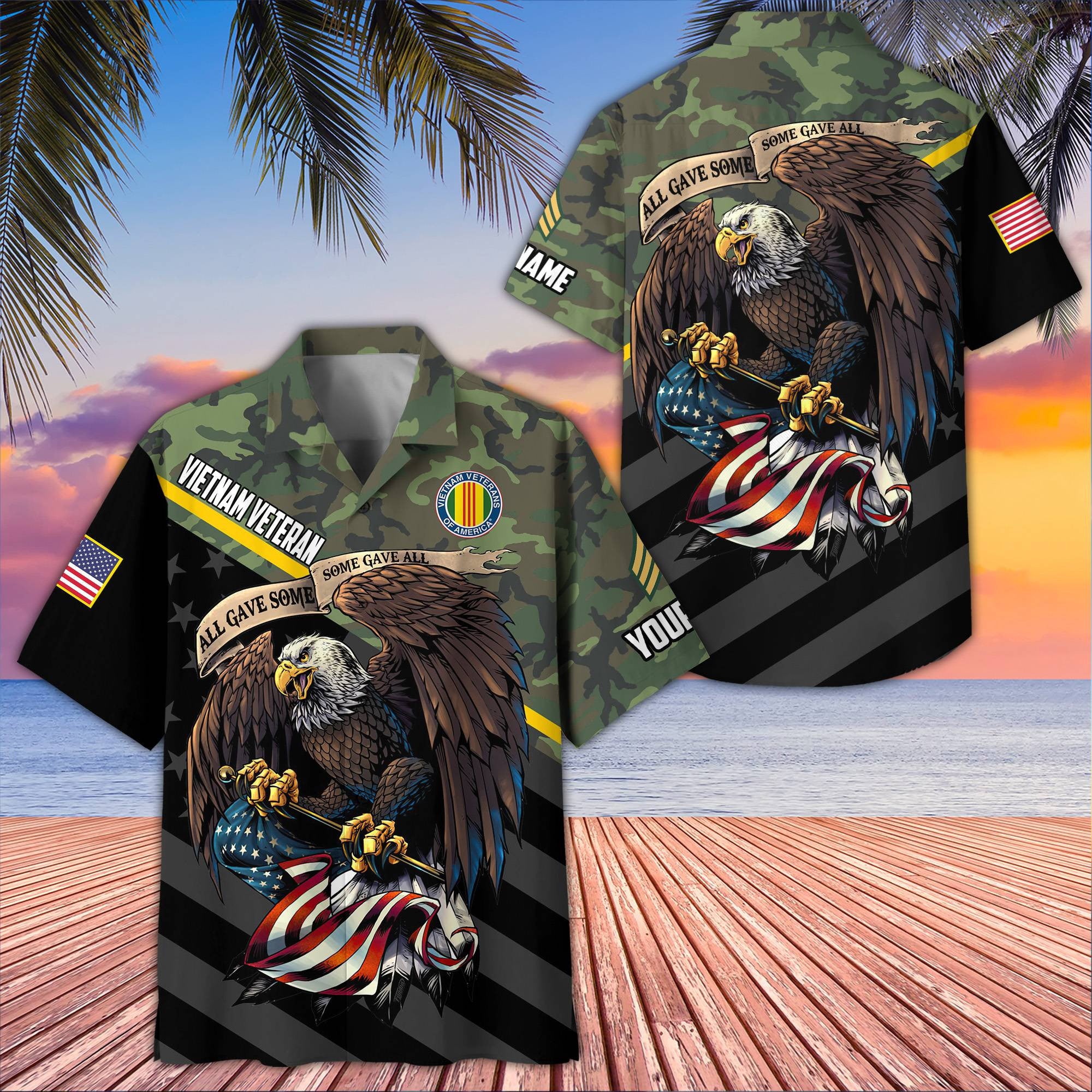 Premium Custom Vietnam Veteran Hawaiian Shirt VPVC407406, Gifts For Vietnam Veteran, Best Gifts On Father's Day, Armed Forces Day, Independence Day, Veterans Day.