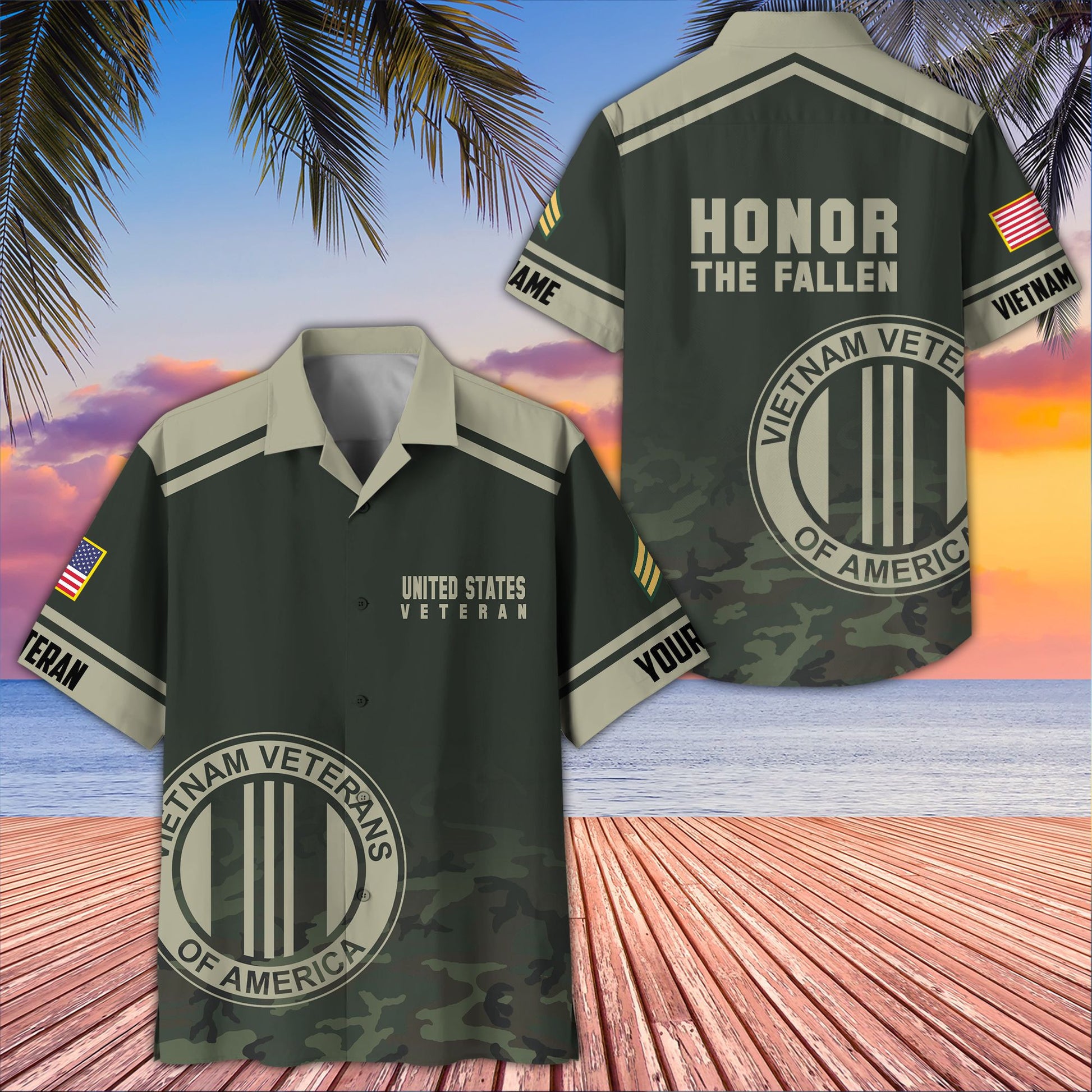 Premium Custom Vietnam Veteran Hawaiian Shirt VPVC407306, Gifts For Vietnam Veteran, Best Gifts On Father's Day, Armed Forces Day, Independence Day, Veterans Day.