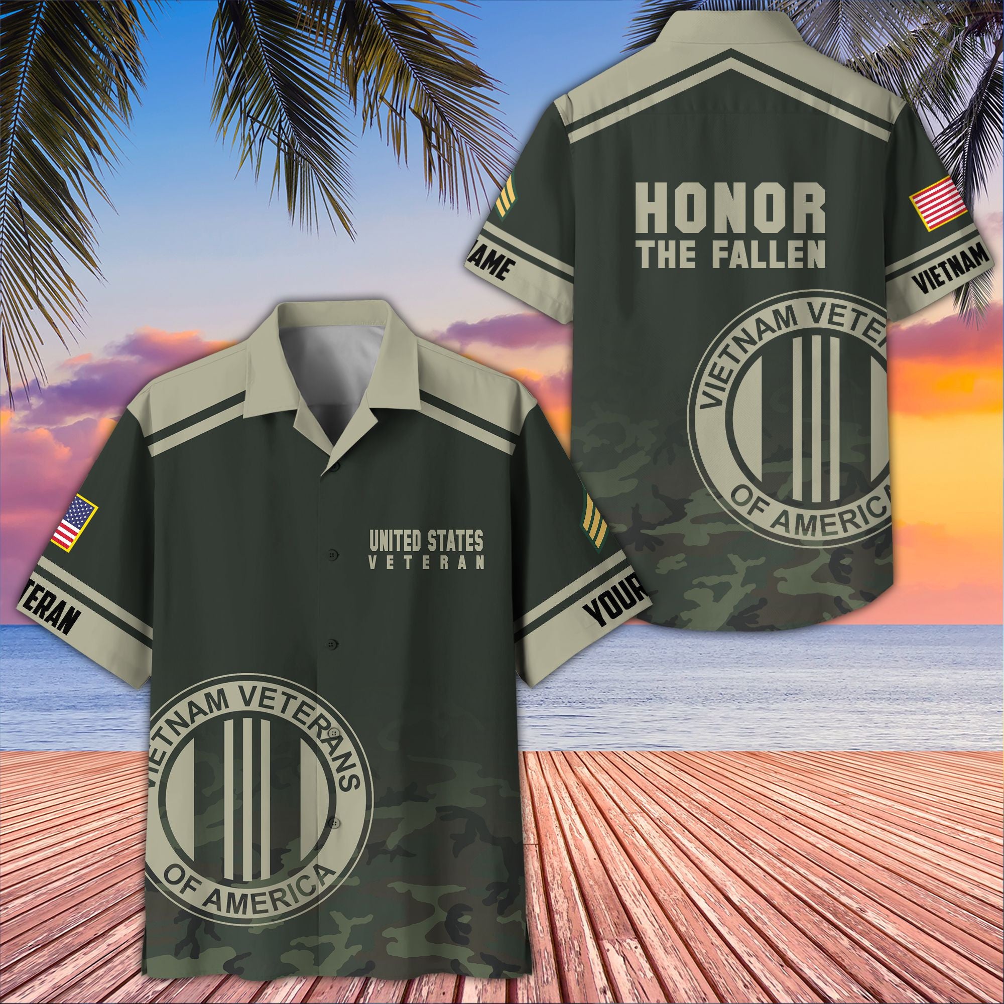 Premium Custom Vietnam Veteran Hawaiian Shirt VPVC407306, Gifts For Vietnam Veteran, Best Gifts On Father's Day, Armed Forces Day, Independence Day, Veterans Day.