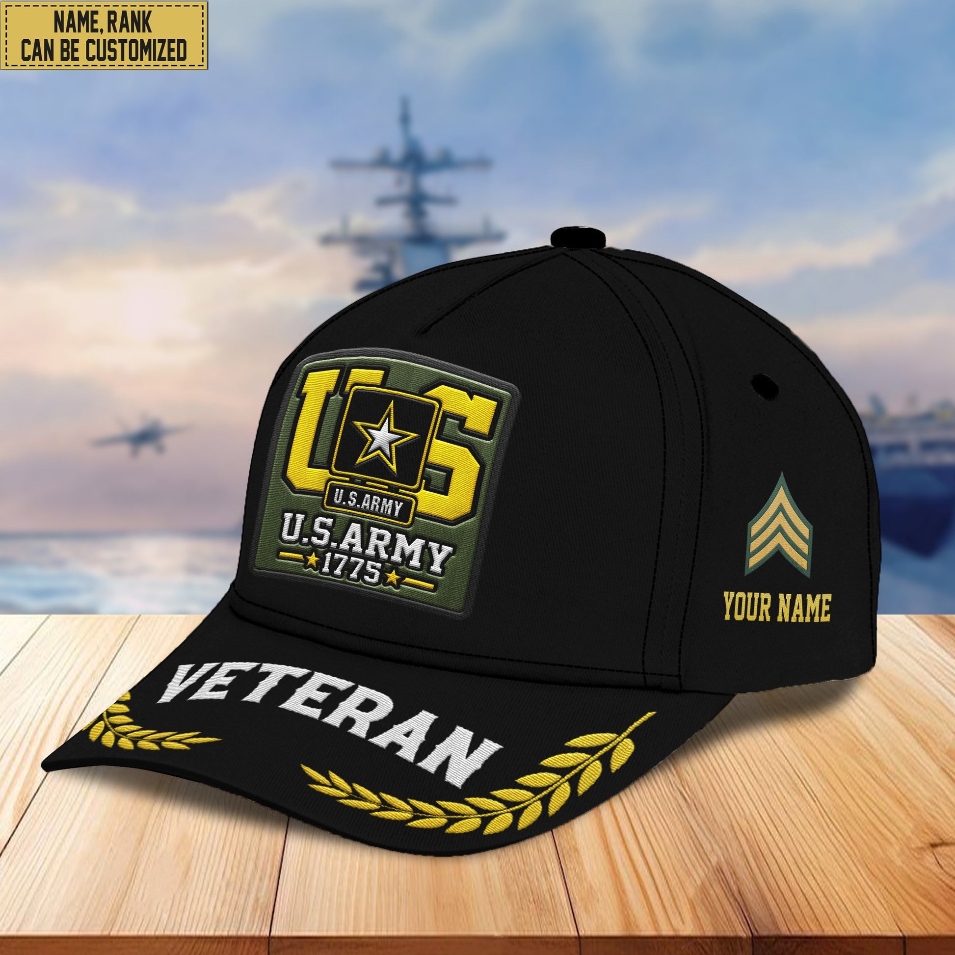 Premium Custom US Army Embroidered Hats VPVC306901, Gifts For Army Veteran, Best Gifts On Father's Day, Armed Forces Day, Independence Day, Veterans Day.