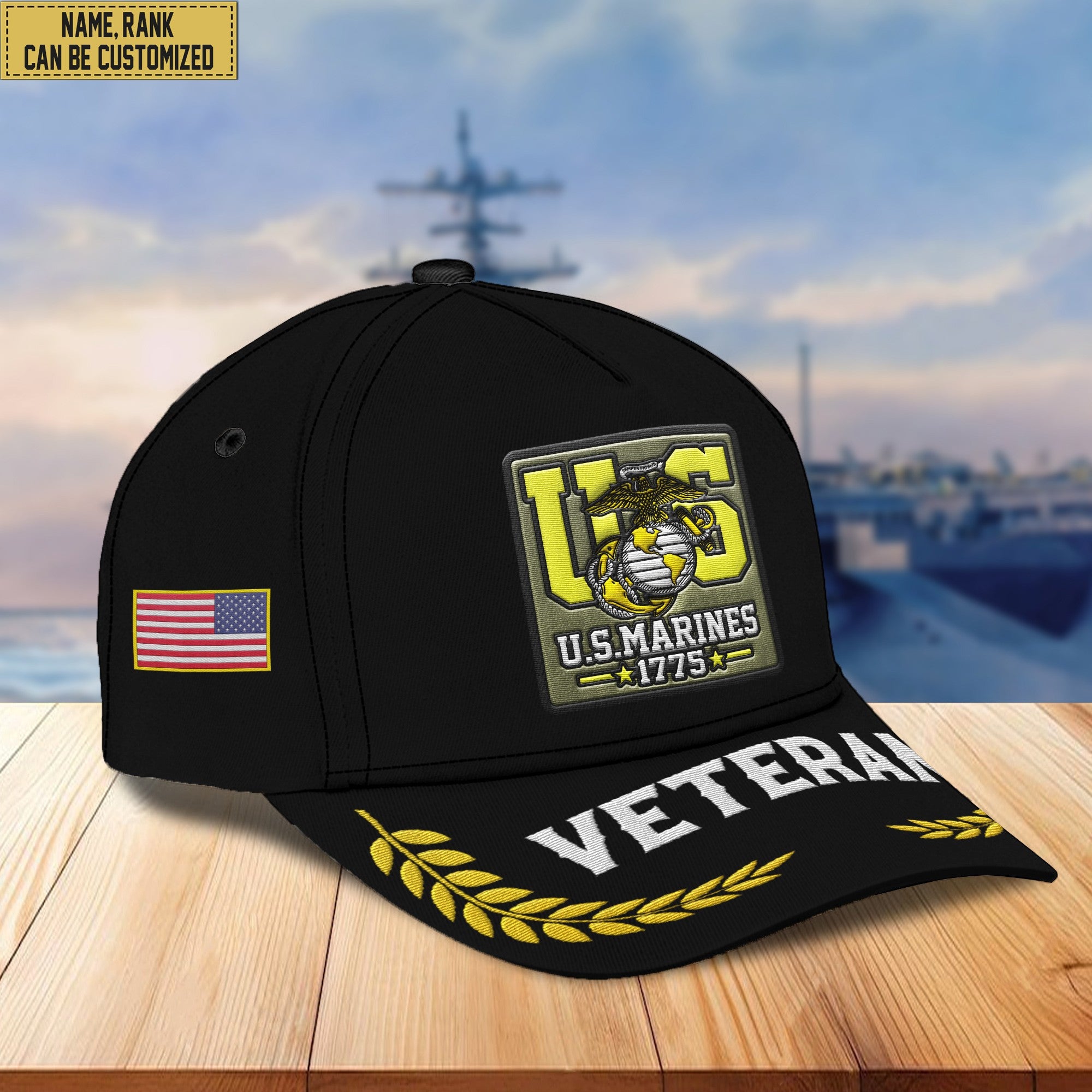 Premium Custom USMC Embroidered Hats VPVC306911, Gifts For Marine Veteran, Best Gifts On Father's Day, Armed Forces Day, Independence Day, Veterans Day.