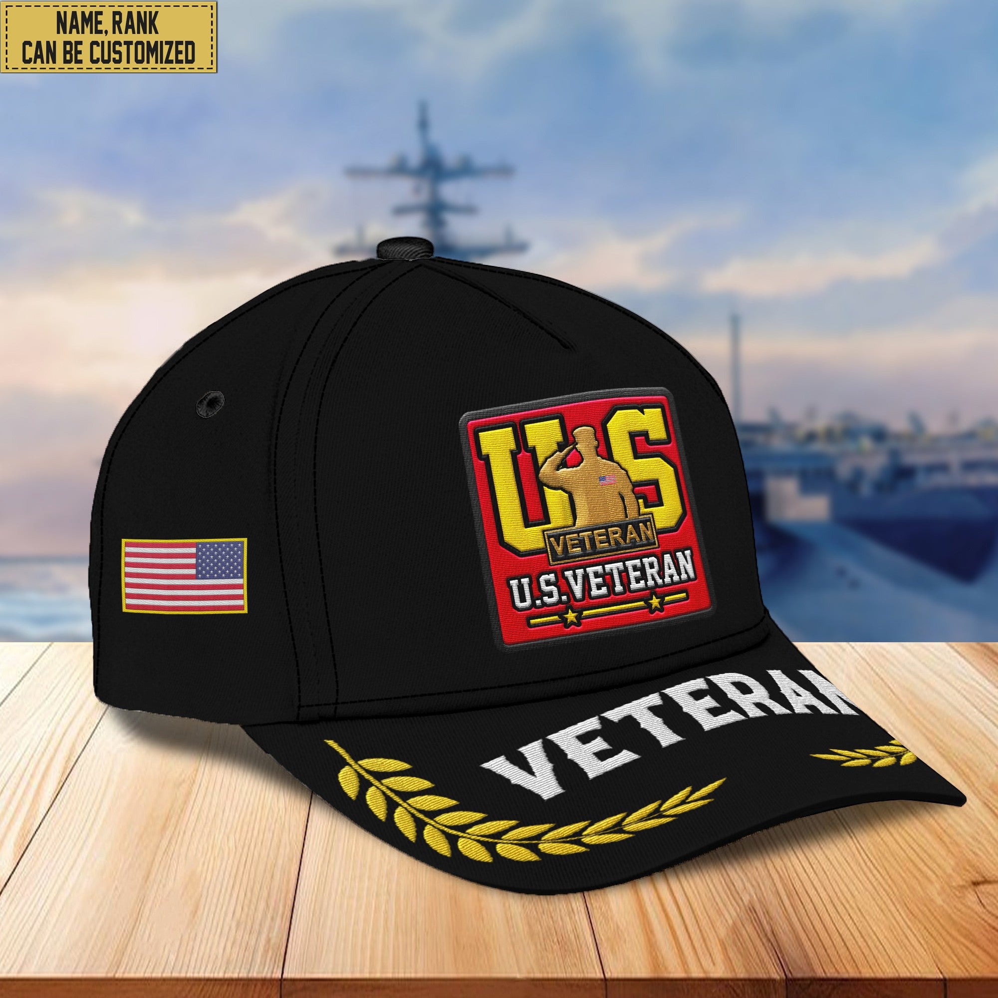 Premium Custom US Veteran Embroidered Hats VPVC306907, Gifts For US Veteran, Best Gifts On Father's Day, Armed Forces Day, Independence Day, Veterans Day.