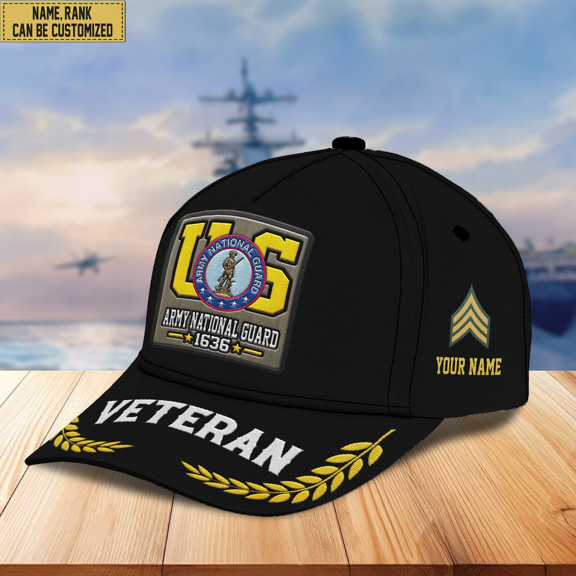 Premium Custom US Army National Guard Embroidered Hats VPVC306908, Gifts For Army Custom National Guard, Best Gifts On Father's Day, Armed Forces Day, Independence Day, Veterans Day.