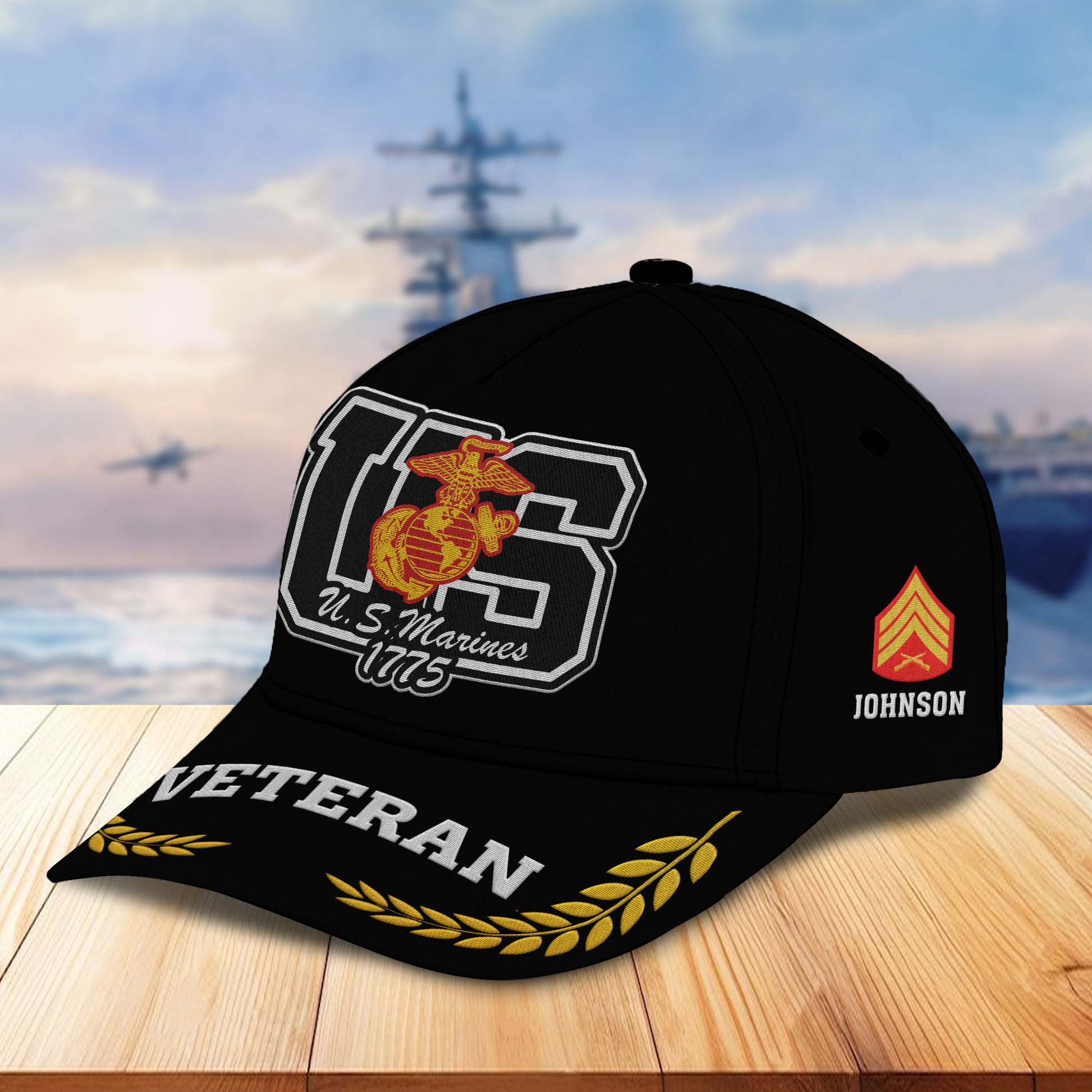 Premium Custom USMC Embroidered Hats VPVC307103, Gifts For Marine Veteran, Best Gifts On Father's Day, Armed Forces Day, Independence Day, Veterans Day.