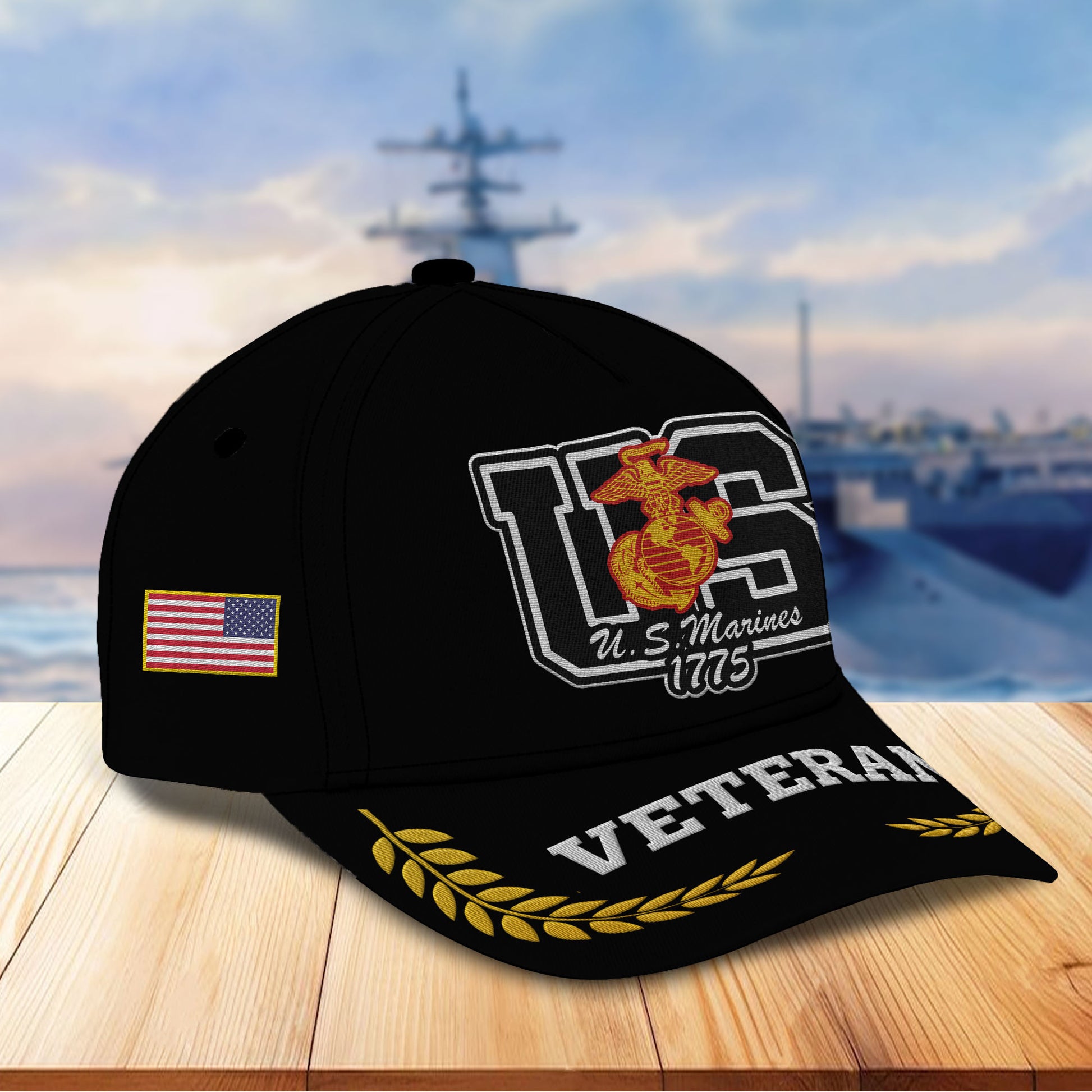 Premium Custom USMC Embroidered Hats VPVC307103, Gifts For Marine Veteran, Best Gifts On Father's Day, Armed Forces Day, Independence Day, Veterans Day.