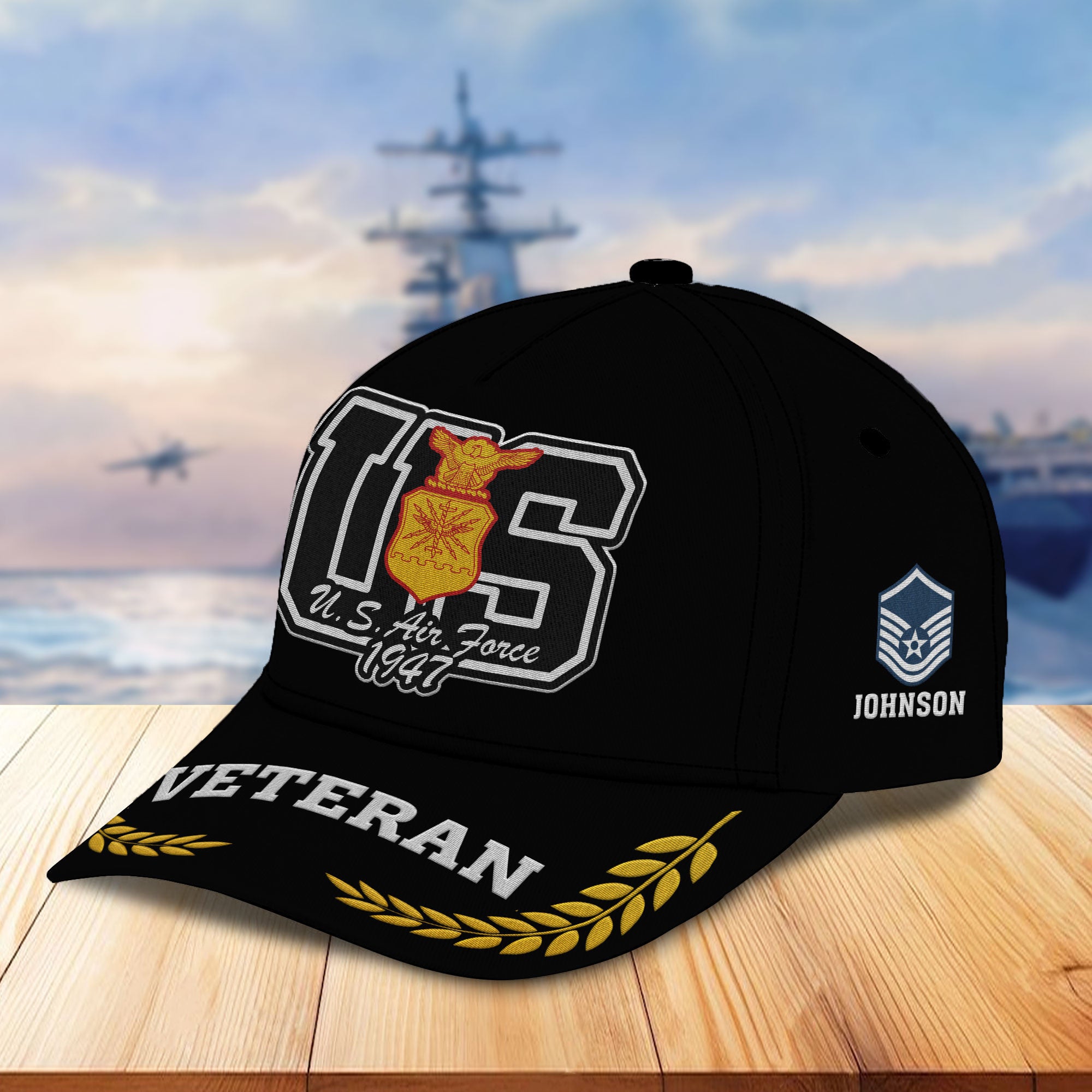 Premium Custom USAF Embroidered Hats VPVC307104, Gifts For Air Force Veteran, Best Gifts On Father's Day, Armed Forces Day, Independence Day, Veterans Day.