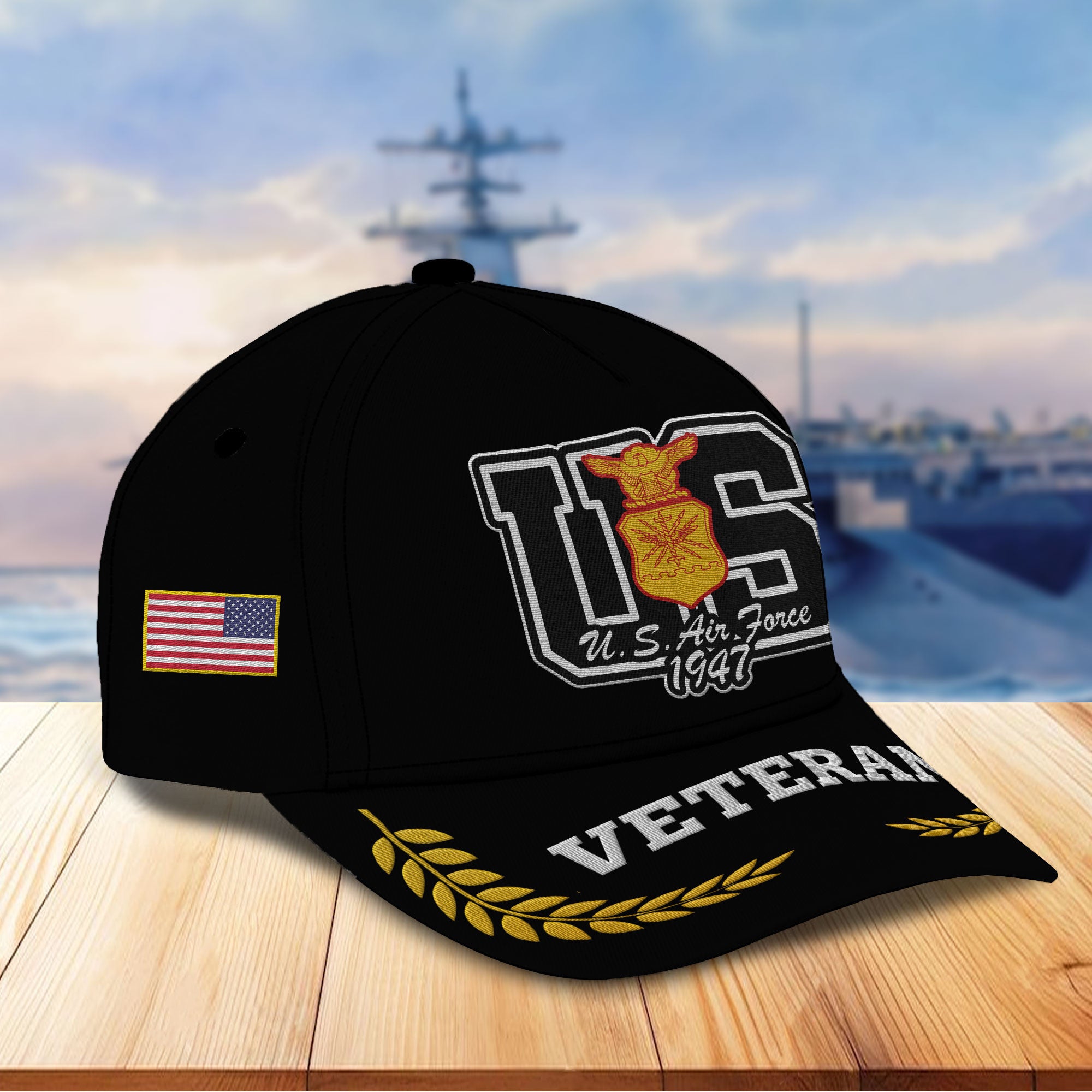 Premium Custom USAF Embroidered Hats VPVC307104, Gifts For Air Force Veteran, Best Gifts On Father's Day, Armed Forces Day, Independence Day, Veterans Day.