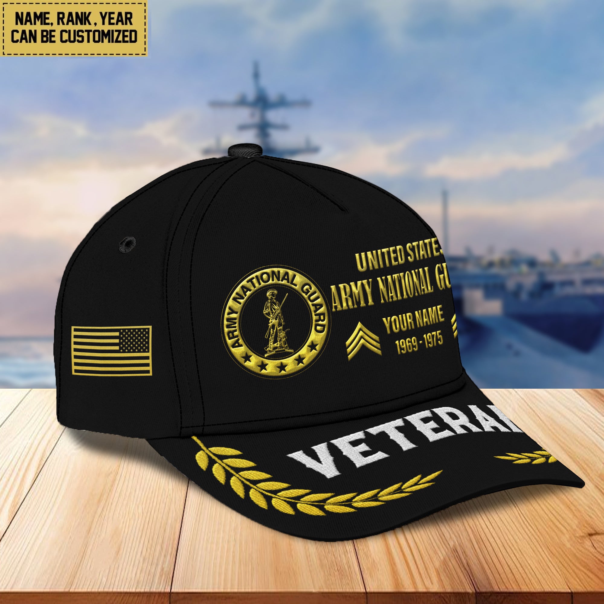 US Army National Guard Custom Embroidered Hats VPVC307208, Gifts For Army National Guard Veteran, Best Gifts On Father's Day, Armed Forces Day, Independence Day, Veterans Day.