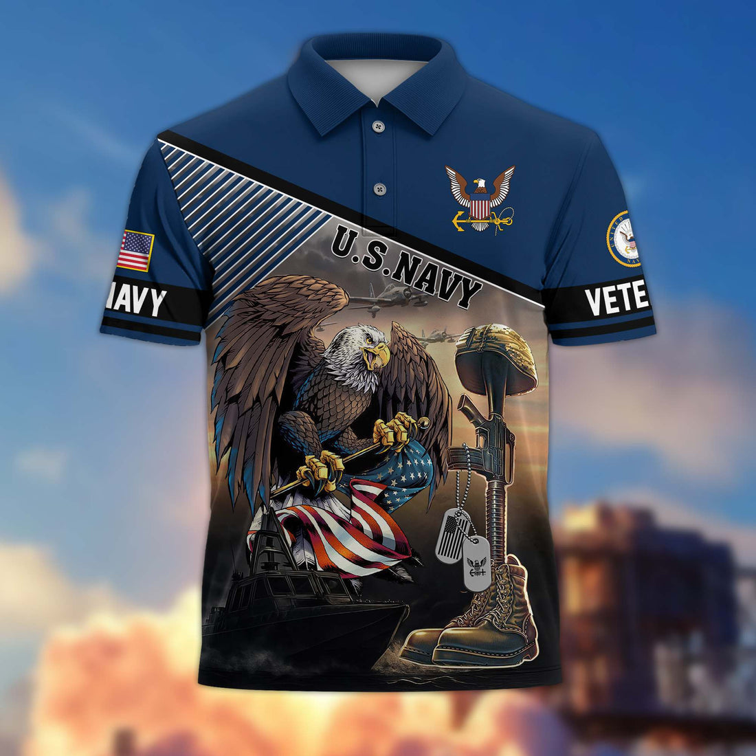Premium US Navy Polo Shirt BPVC250610
