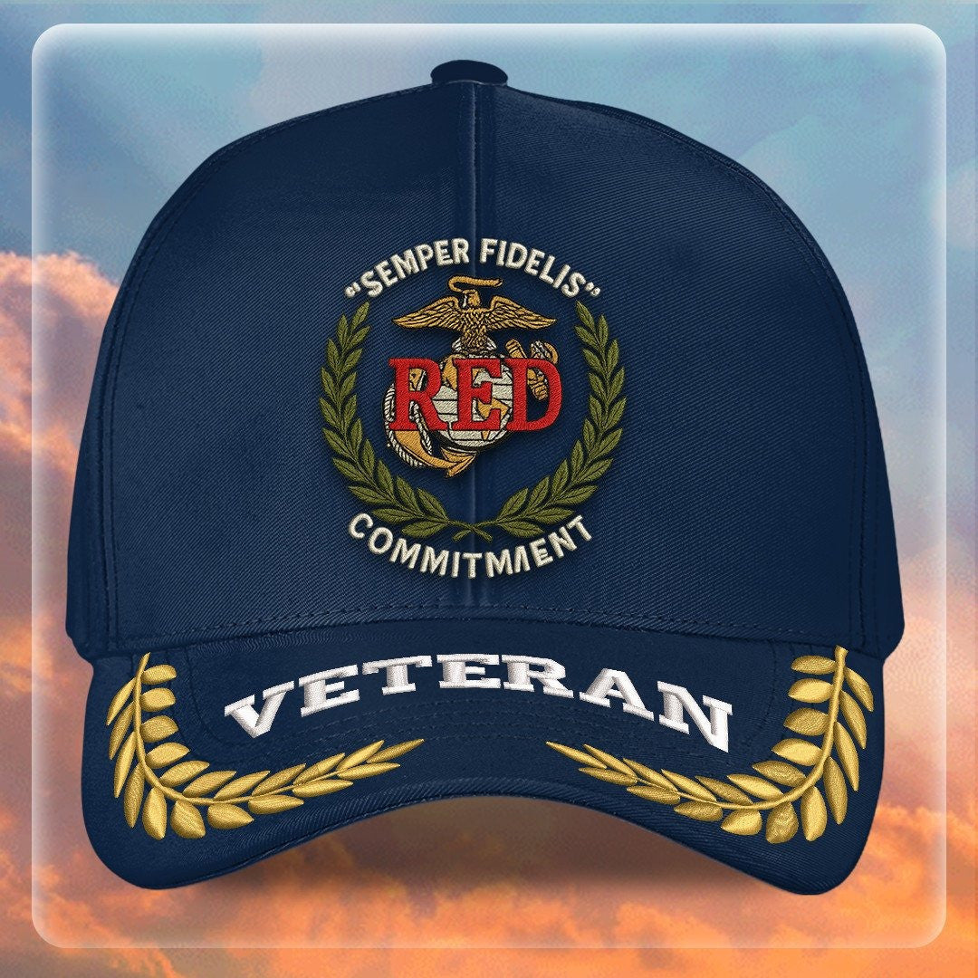 Premium USMC Embroidered Hats VPVC307927, Gifts For Marine Veteran, Gifts On Father's Day, Armed Forces Day, Independence Day, Veterans Day.