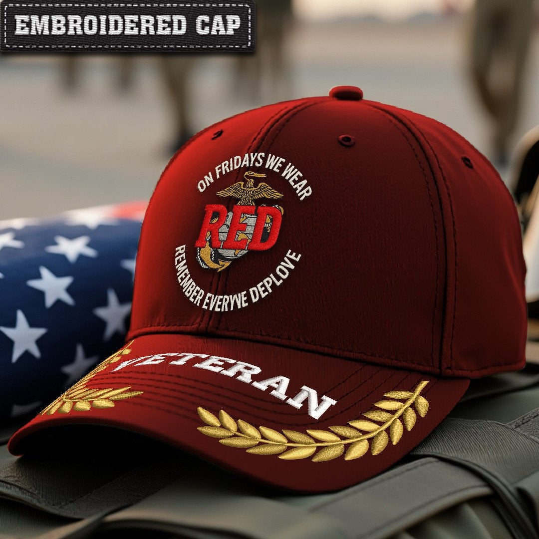 Premium USMC Embroidered Hats VPVC307931, Gifts For Marine Veteran, Gifts On Father's Day, Armed Forces Day, Independence Day, Veterans Day.