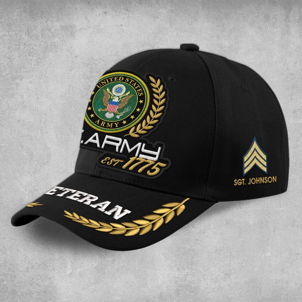 Premium Custom US Army Embroidered Hats VPVC307963, Gifts For Army Veteran, Gifts On Father's Day, Armed Forces Day, Independence Day, Veterans Day.