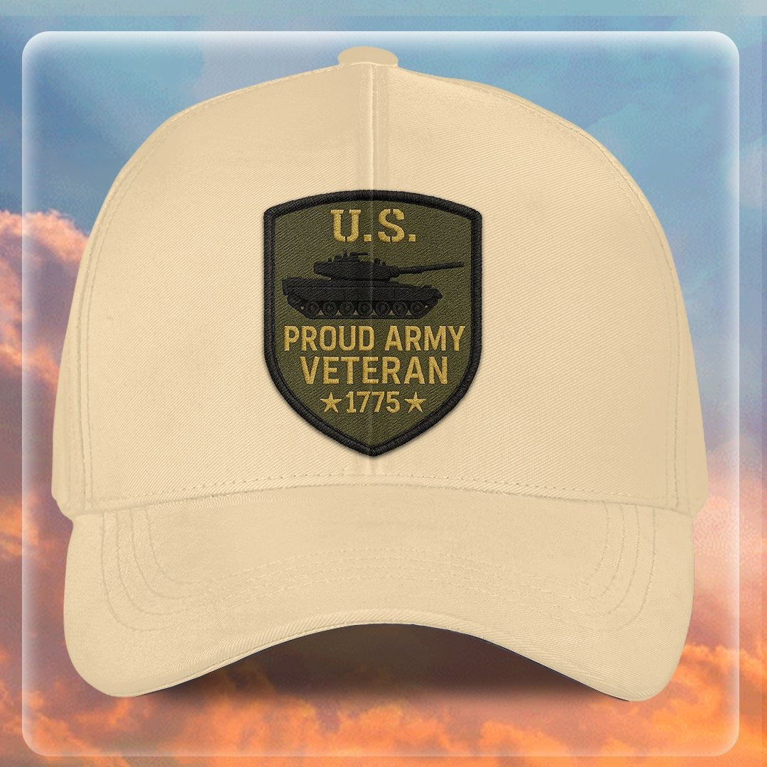 Premium US Army Embroidered Hats VPVC307965, Gifts For Army Veteran, Gifts On Father's Day, Armed Forces Day, Independence Day, Veterans Day.