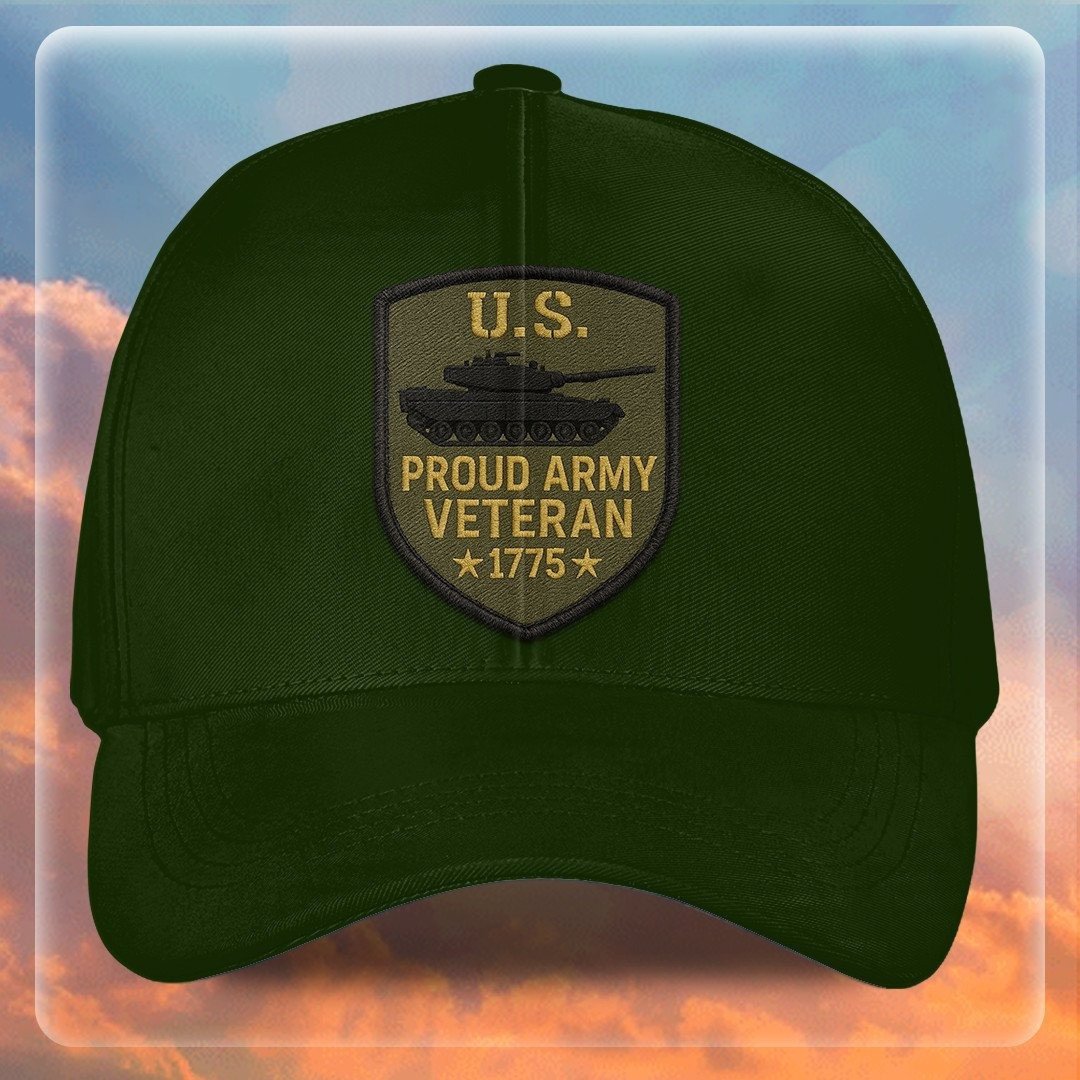 Premium US Army Embroidered Hats VPVC307966, Gifts For Army Veteran, Gifts On Father's Day, Armed Forces Day, Independence Day, Veterans Day.